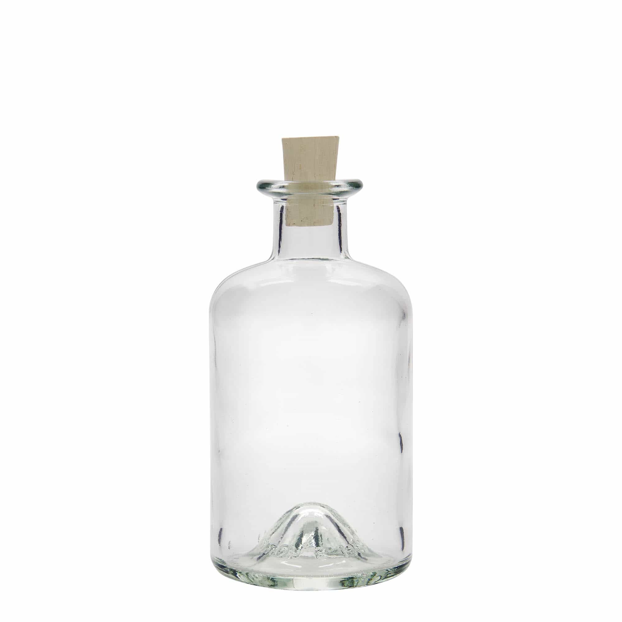 350 ml apteekkarin lasipullo, suu: korkki