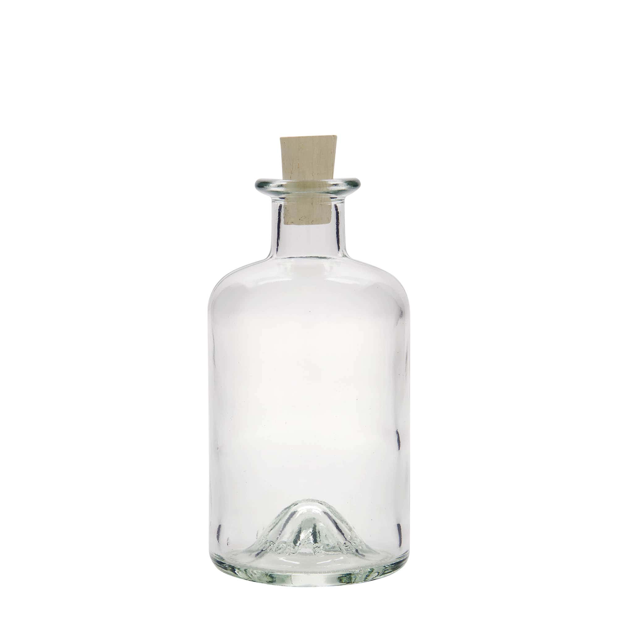 350 ml lasipullo apteekkarille, suuaukko: korkki