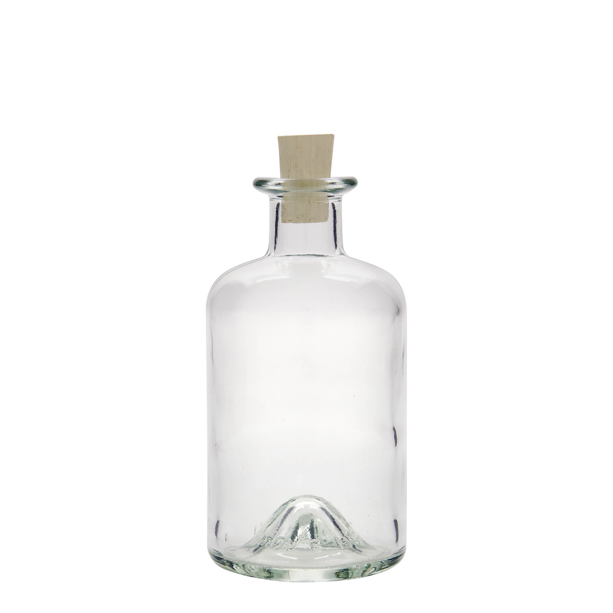 350 ml lasipullo apteekkarille, suuaukko: korkki