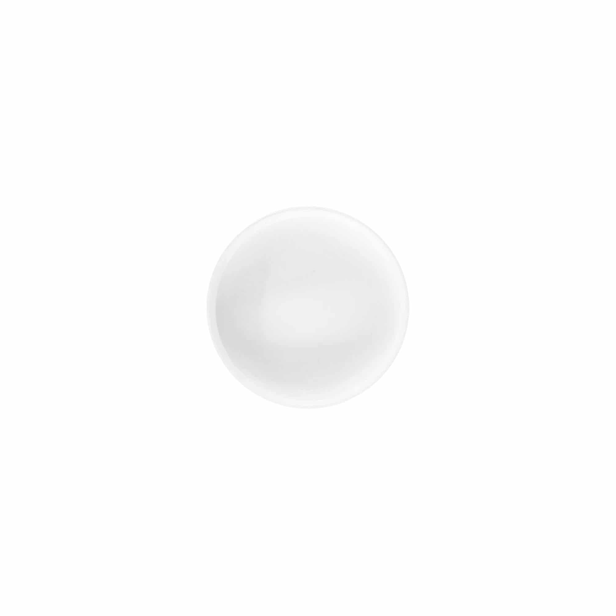 Ruuvikorkki 'White Line' 6 ml, PP-muovi, valkoinen