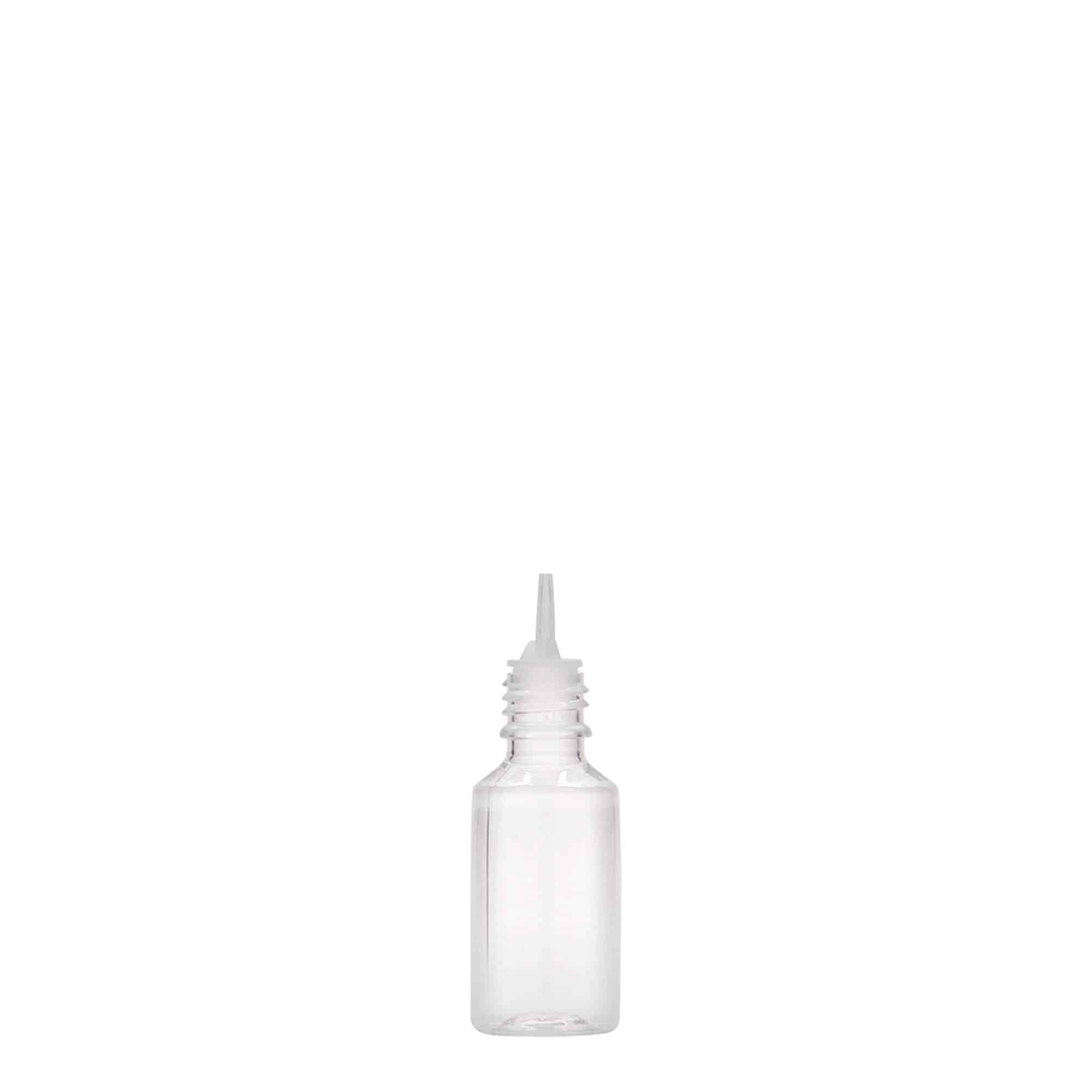 10 ml PET-pullo 'E-Liquid' laatu- ja lapsivarmistus, muovi, suu: Kierrekorkki