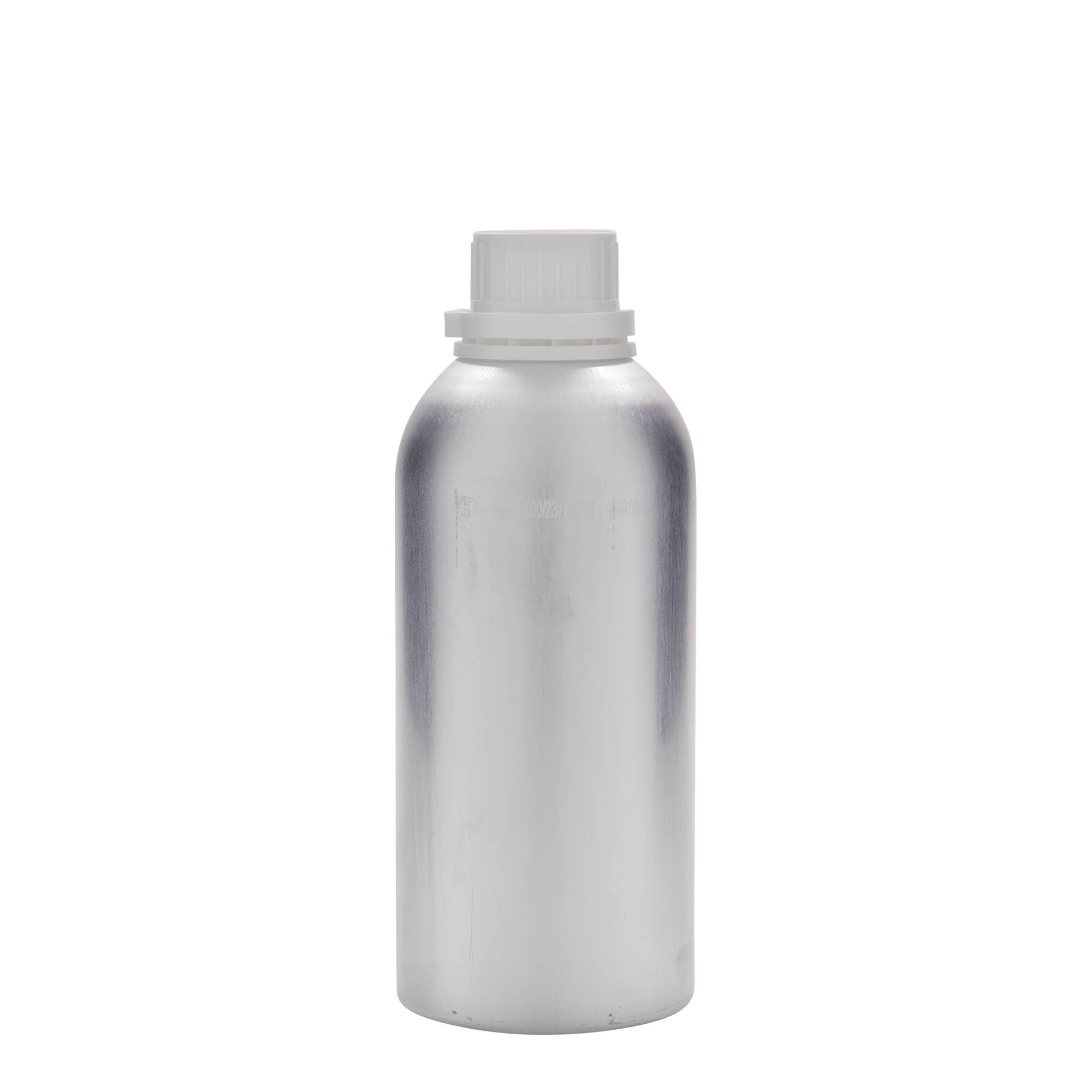 625 ml alumiinipullo, metalli, hopea, suuaukko: DIN 32