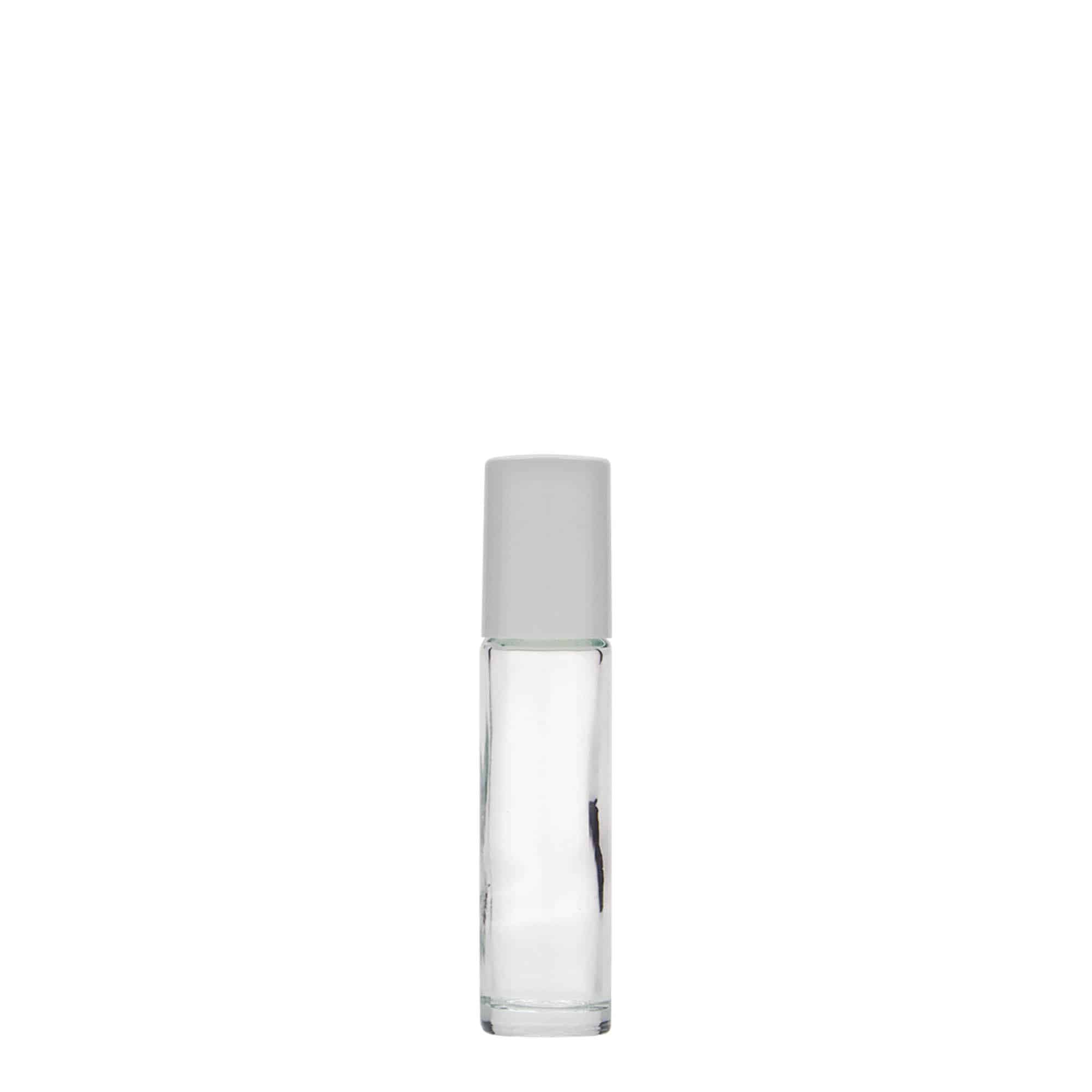 10 ml roll-on-pullo, lasia, suuaukko: ruuvikorkki