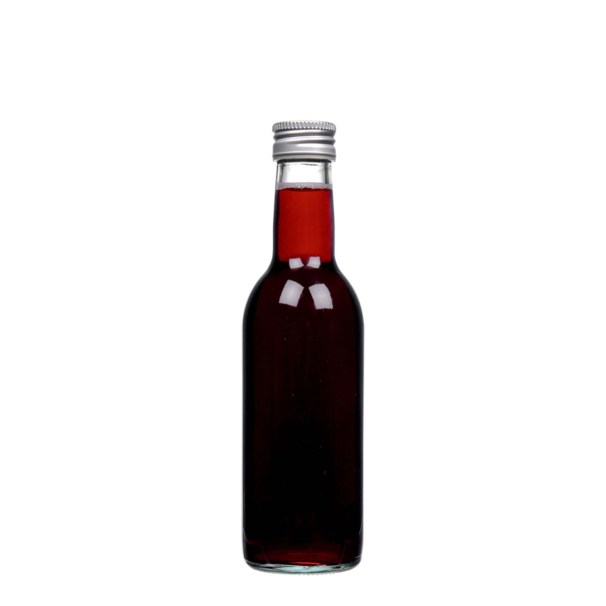250 ml lasipullo 'Bordeaux', suuaukko: PP 28