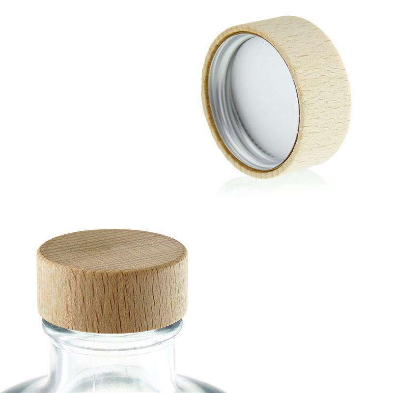 Ruuvikorkki, puu, beige, suuaukolle: GPI 33/400 Ruuvikorkki, puu, beige, suuaukolle: GPI 33/400