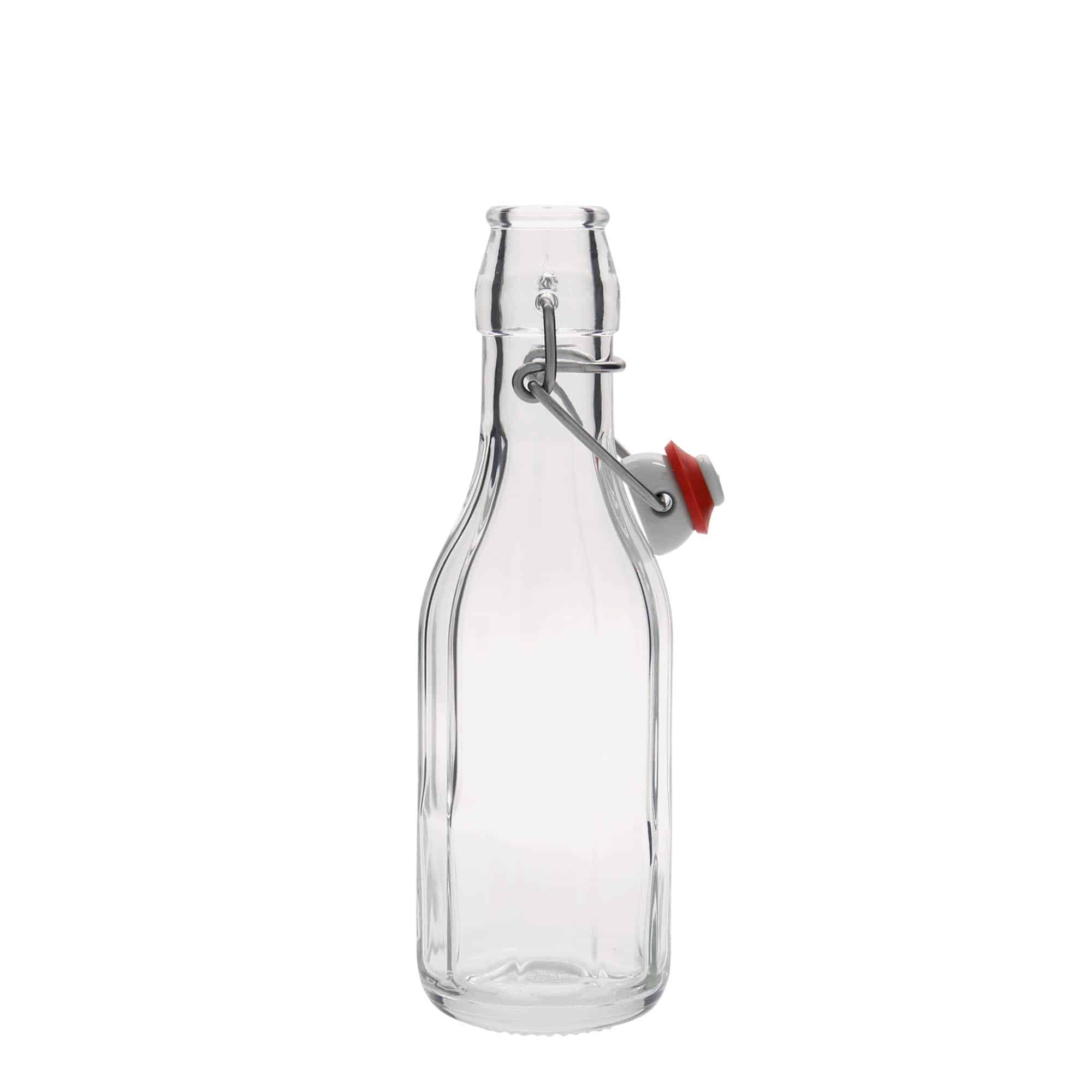 250 ml lasipullo 'Bravo', kymmenkulmainen, suu: patenttikorkki 250 ml lasipullo 'Bravo', kymmenkulmainen, suu: patenttikorkki