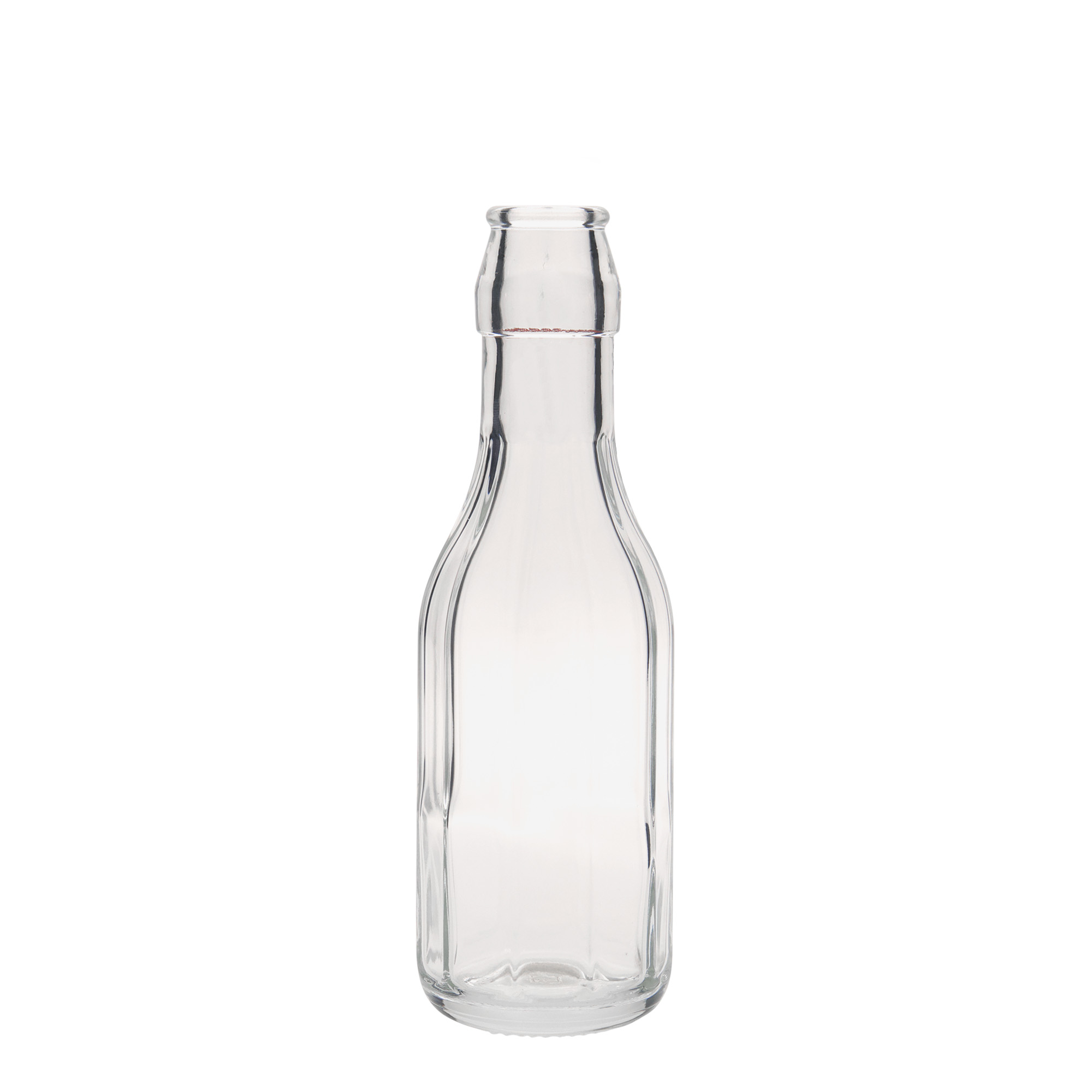 250 ml lasipullo 'Bravo', kymmenkulmainen, suuaukko: lukittava metallikorkki 250 ml lasipullo 'Bravo', kymmenkulmainen, suuaukko: lukittava metallikorkki
