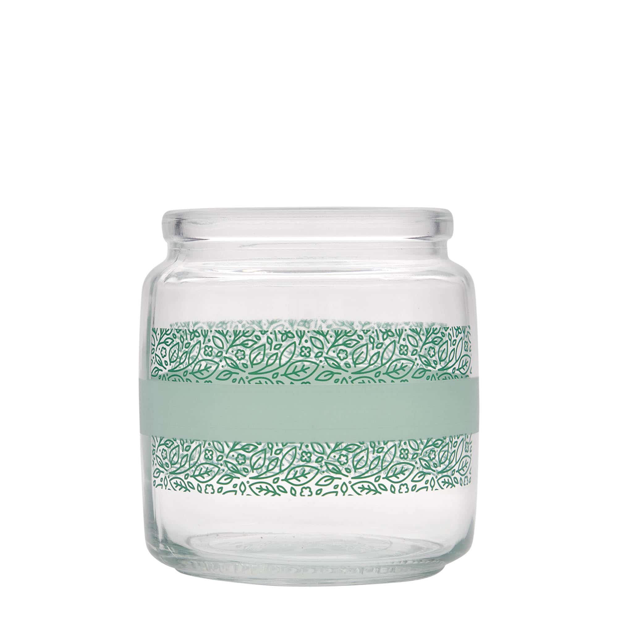 750 ml lasipurkki korkkikannella 'Giara', kuvio: Naturalmente verde, suu: korkki