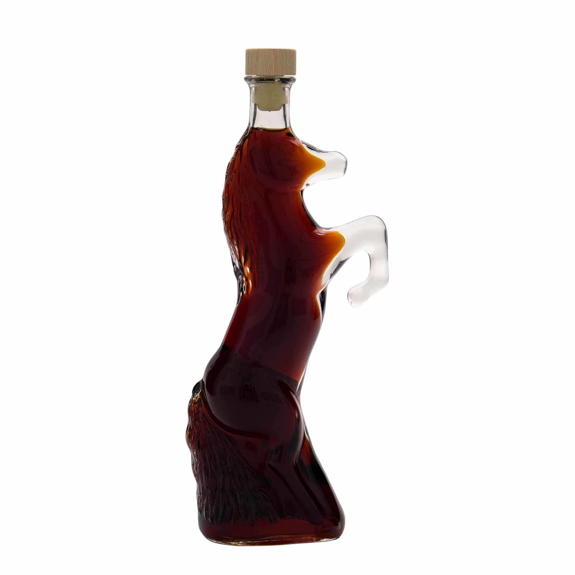 350 ml lasipullo 'Wild Horse', suu: korkki