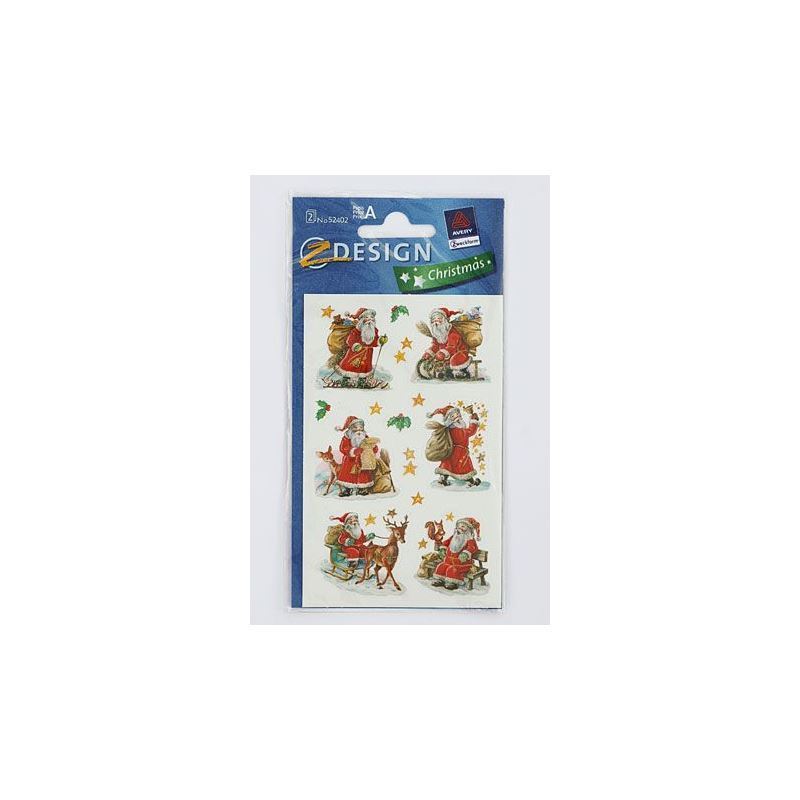 Zweckform-tarrat 'Joulupukit', paperi, monivärinen