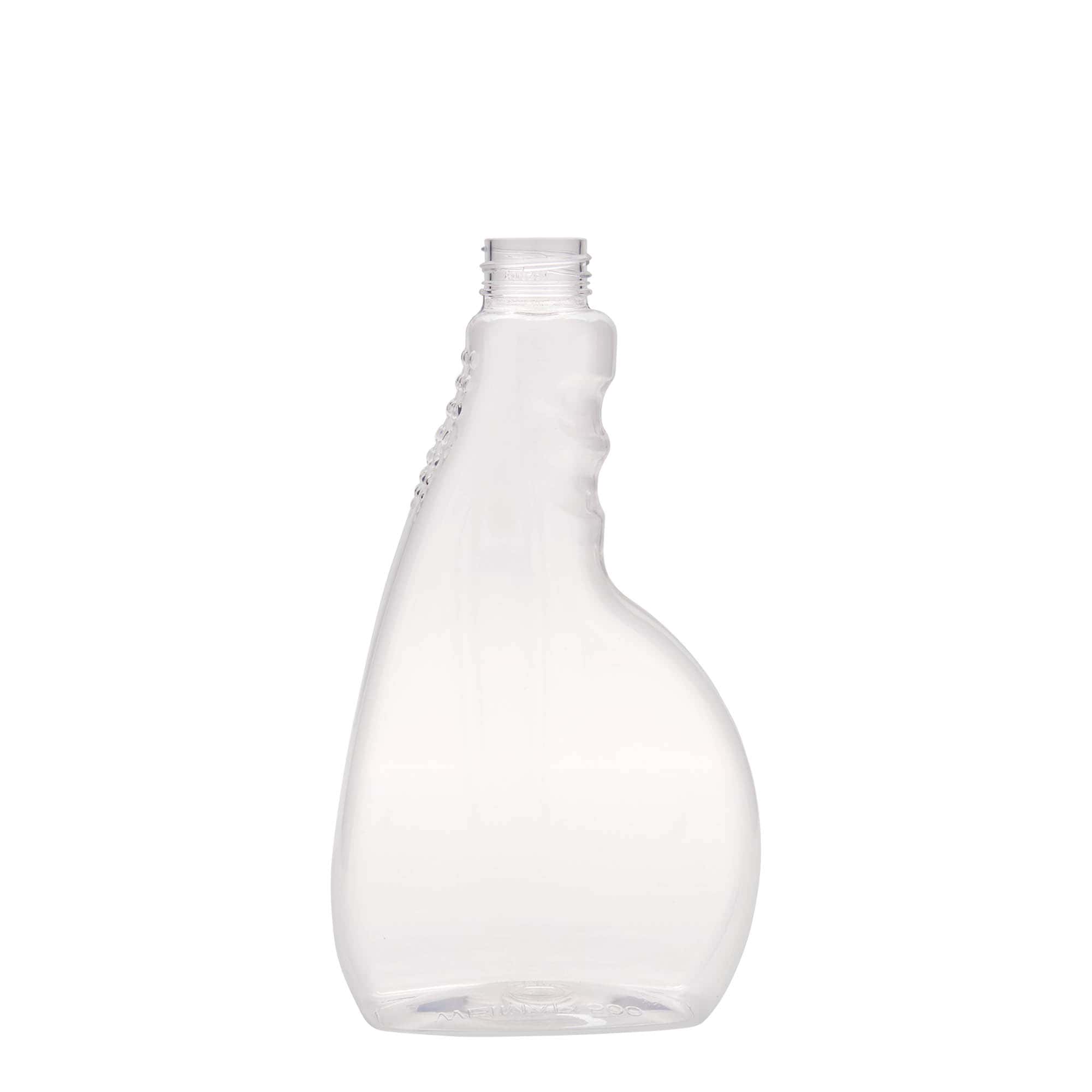 500 ml PET-suihkepullo 'Piccobello', nelikulm., muovi, suu: Kierrekorkki