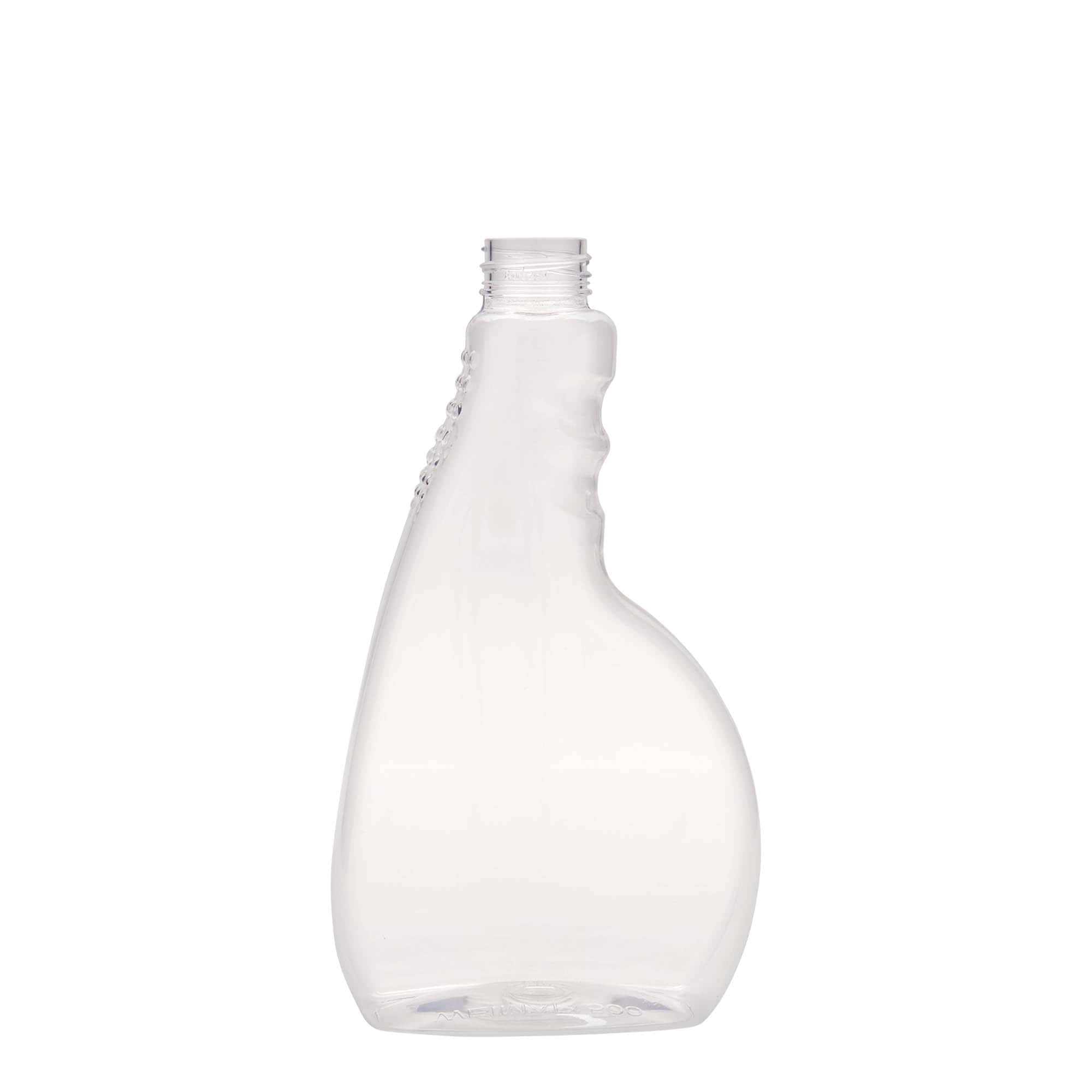 500 ml PET-suihku pullo 'Piccobello', suorakulmainen, muovi, suu: ruuvikorkki