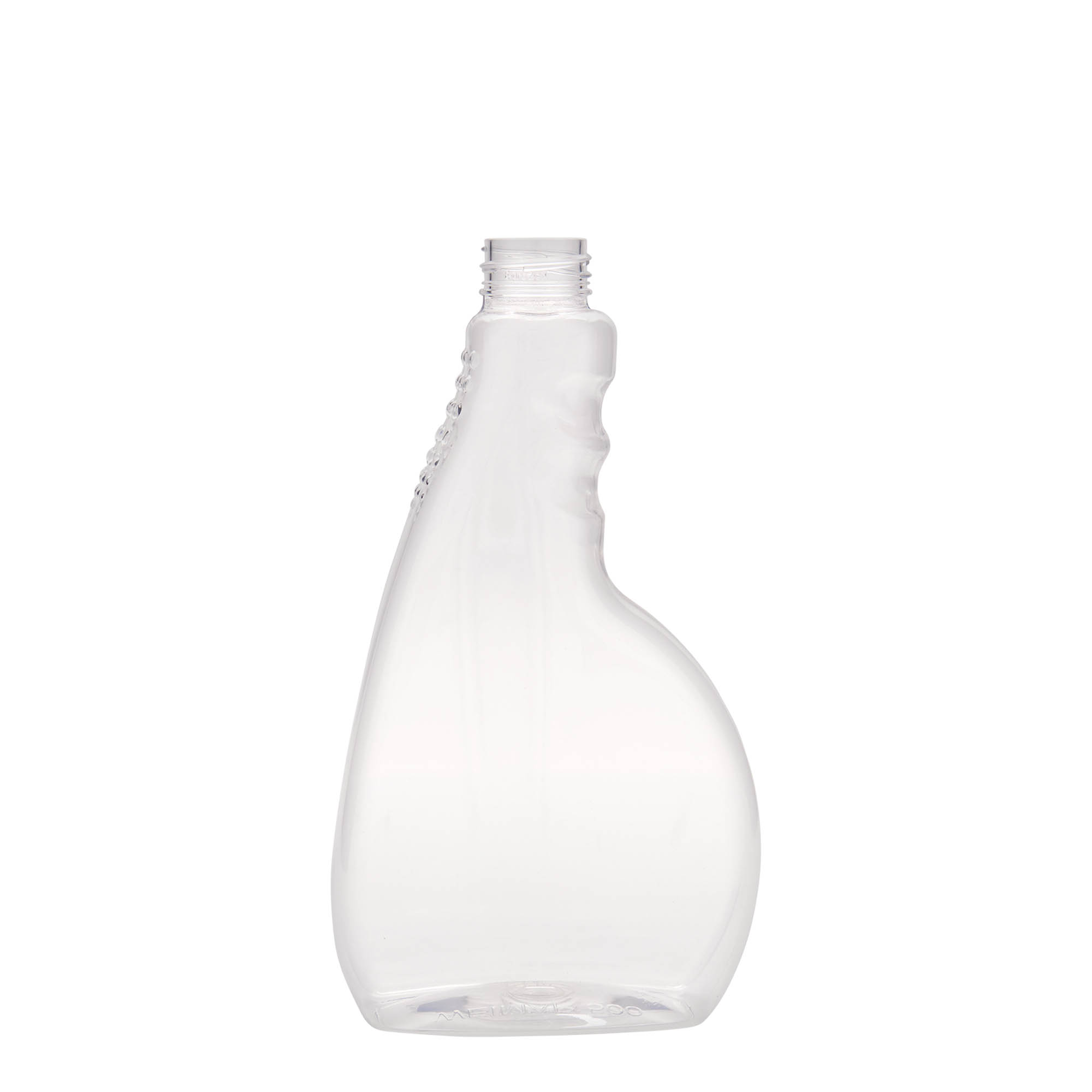 500 ml PET-suihku pullo 'Piccobello', suorakulmainen, muovi, suu: ruuvikorkki
