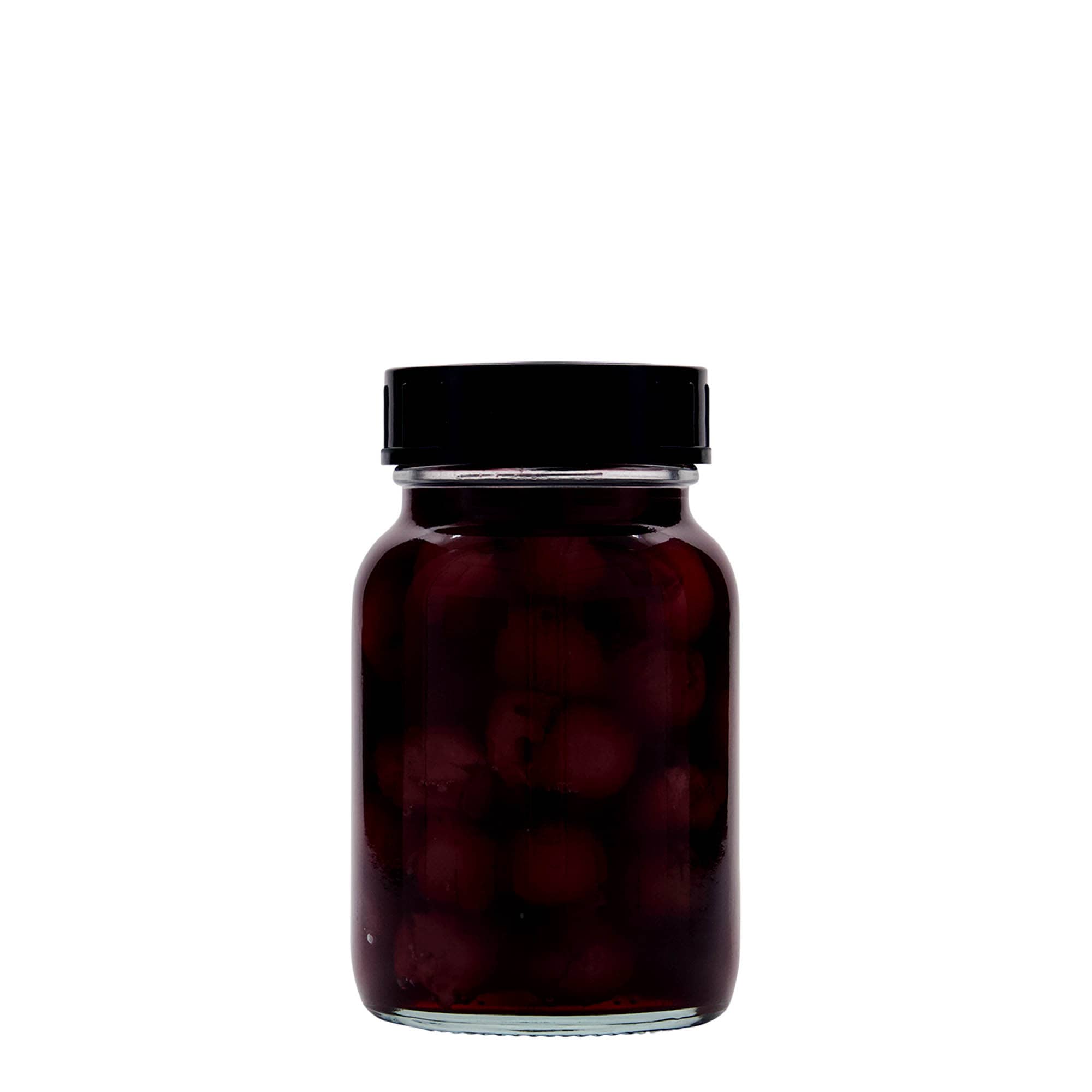 250 ml leveäkaulainen lasi, suuaukon koko: DIN 55