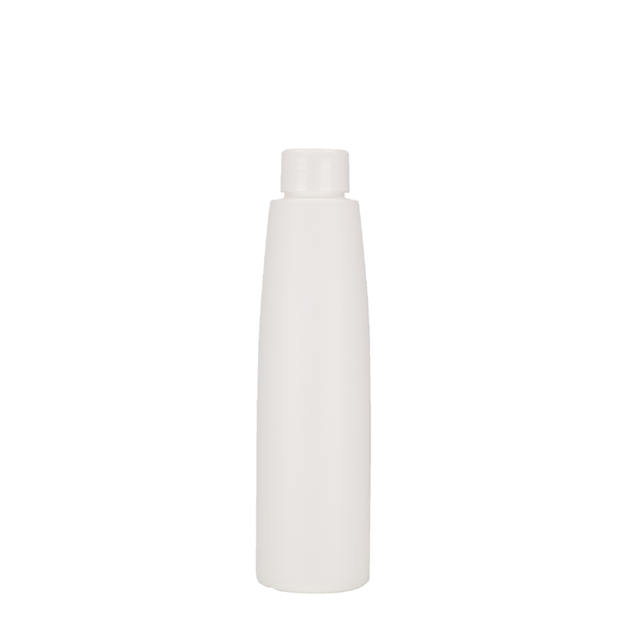 200 ml muovipullo 'Donald', HDPE, valkoinen, suuaukko: 24/410
