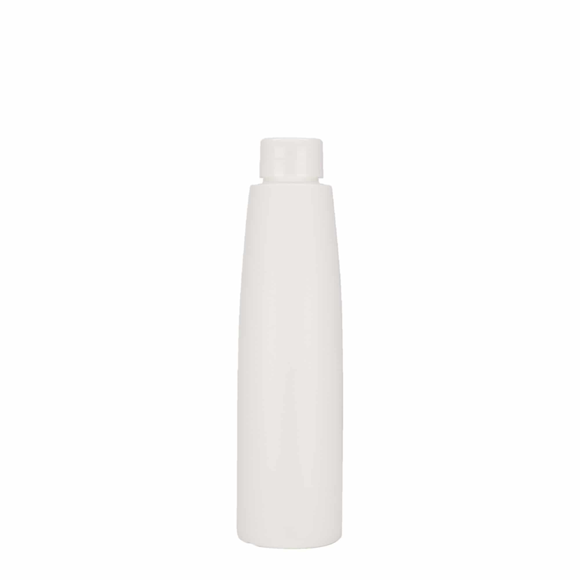 200 ml muovipullo ”Donald”, HDPE, valkoinen, suuaukko: 24/410