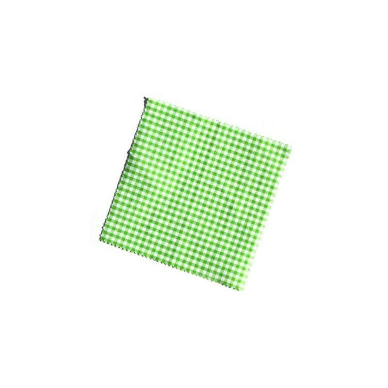 Kangaskansi ruutu 12x12, neliö, tekstiili, vihreä, suu: TO38-TO53 Kangaskansi ruutu 12x12, neliö, tekstiili, vihreä, suu: TO38-TO53