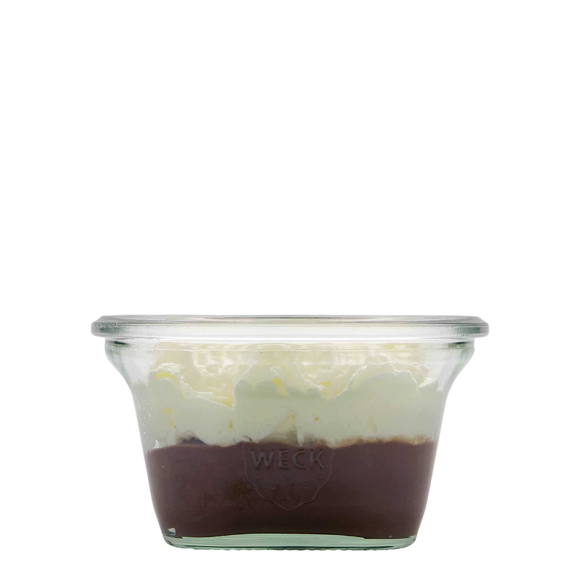 290 ml WECK-säilykepurkki, neliö, suu: pyöreä reuna