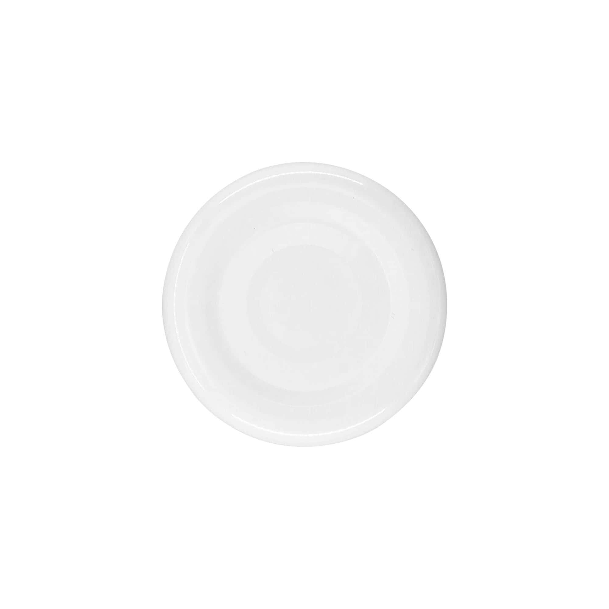 Twist-off-kansi, valkoinen pelti, valkoinen, suuaukolle: TO 38