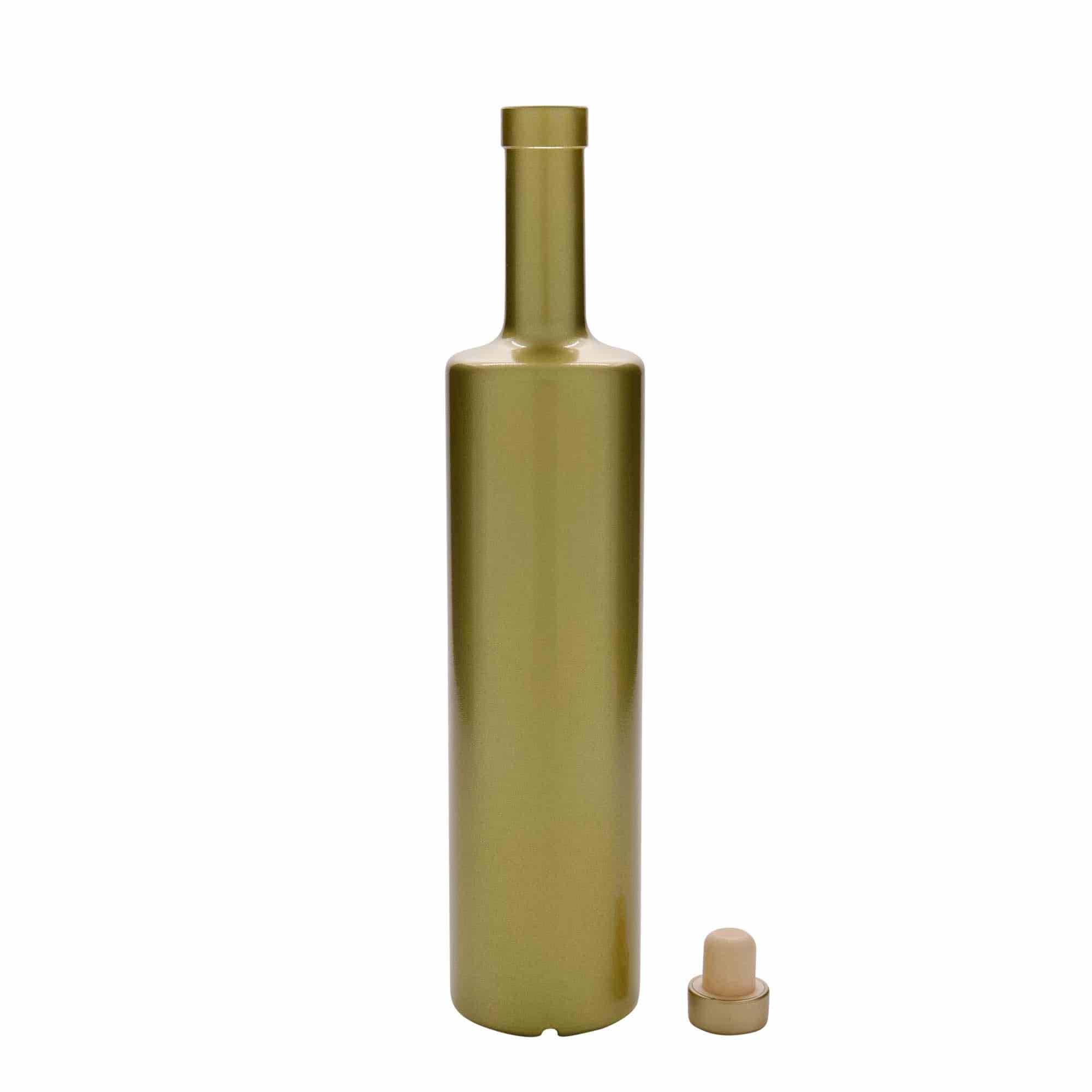 700 ml lasipullo 'Centurio', kulta, suu: korkki