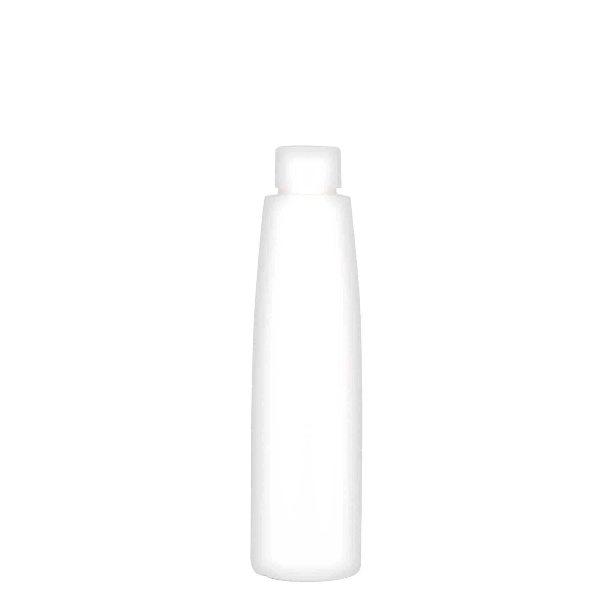 200 ml muovipullo 'Donald', HDPE, valk., suu: GPI 24/410