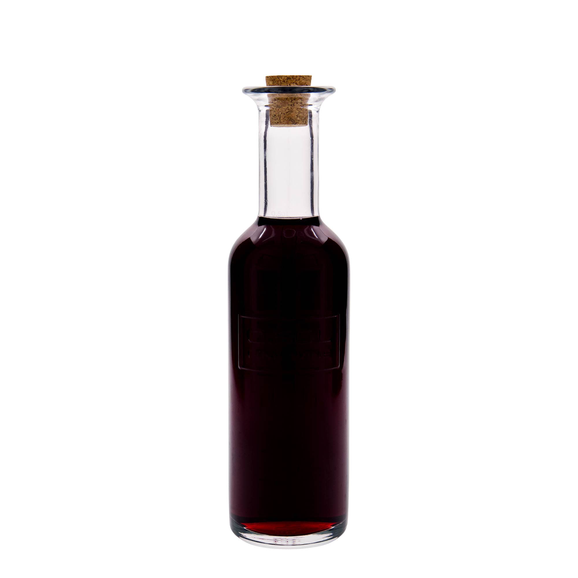 500 ml lasipullo 'Optima Fine Wine', suu: korkki