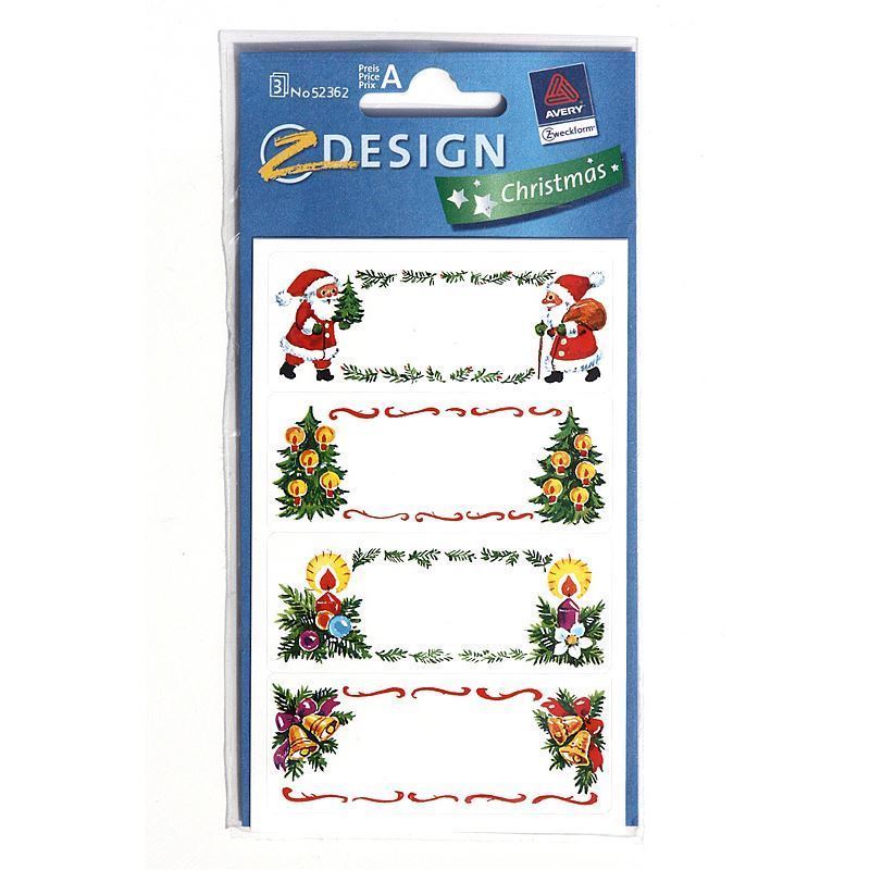 Zweckform-tarrat 'Joulukuvat', paperi, monivärinen Zweckform-tarrat 'Joulukuvat', paperi, monivärinen