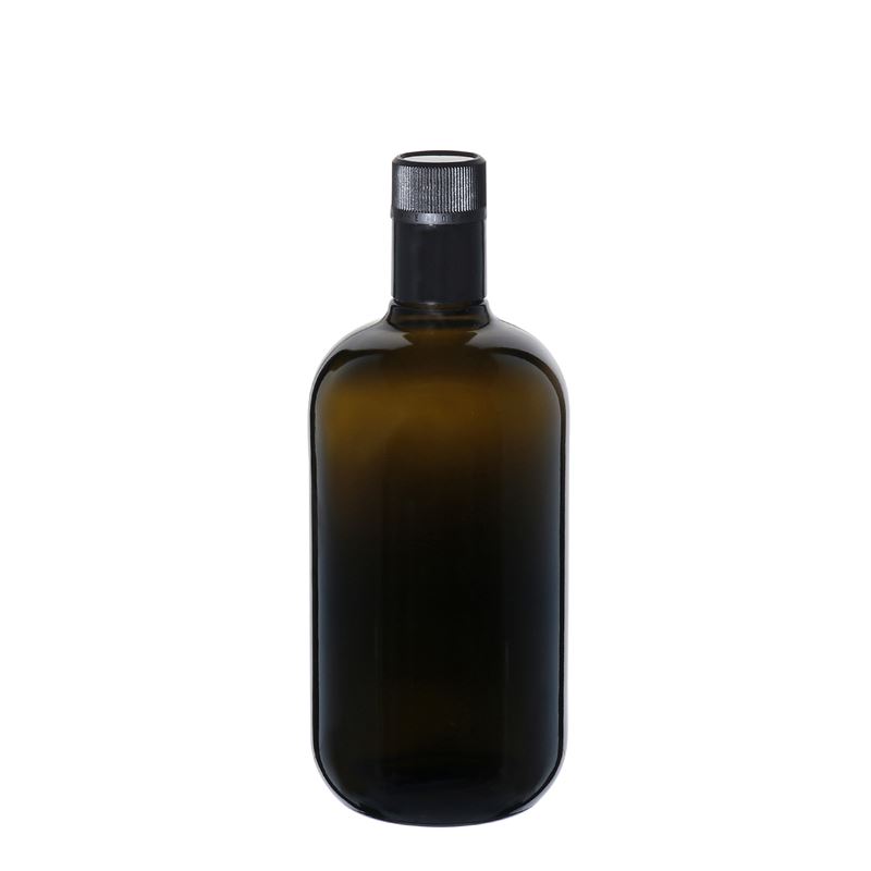 750 ml etikka-/öljypullo 'Biolio', lasia, antiikkivihreä, suuaukko: DOP