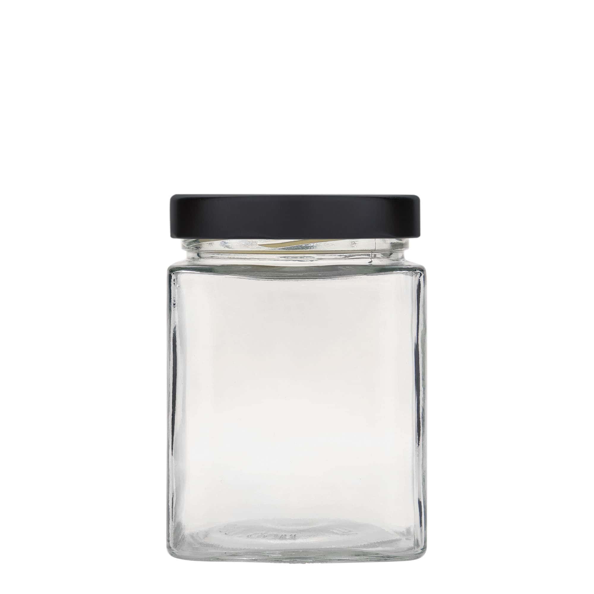 580 ml nelikulmainen lasi 'Ikarus', suuaukko: Deep-Twist-Off (DTO 82)