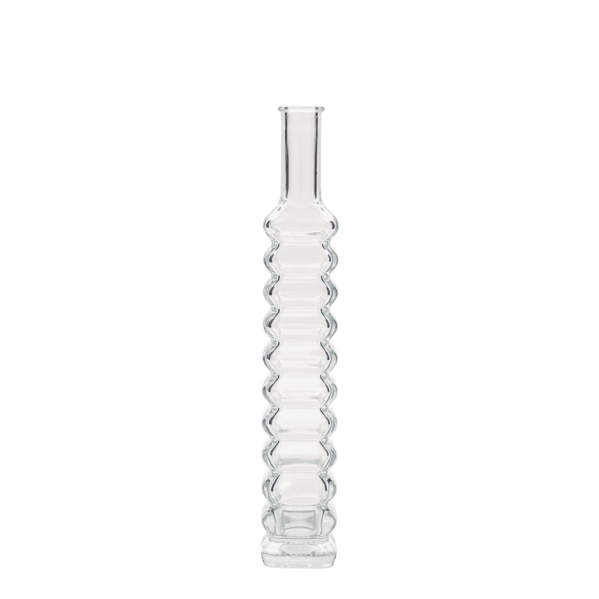 100 ml lasipullo 'Roma', neliömäinen, suuaukko: korkki 100 ml lasipullo 'Roma', neliömäinen, suuaukko: korkki