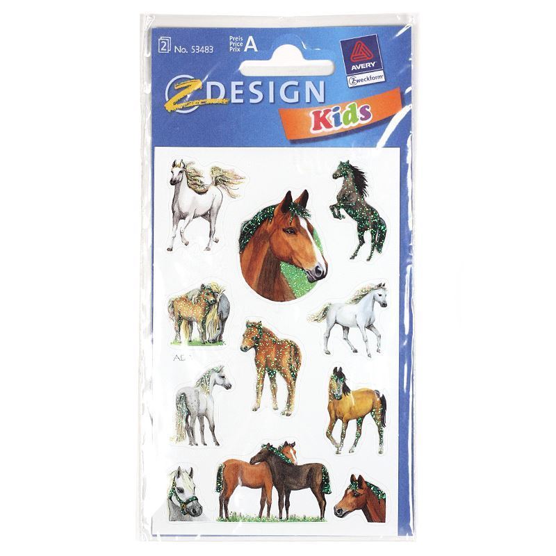 Zweckform-tarrat 'Hevoset', paperi, monivärinen Zweckform-tarrat 'Hevoset', paperi, monivärinen