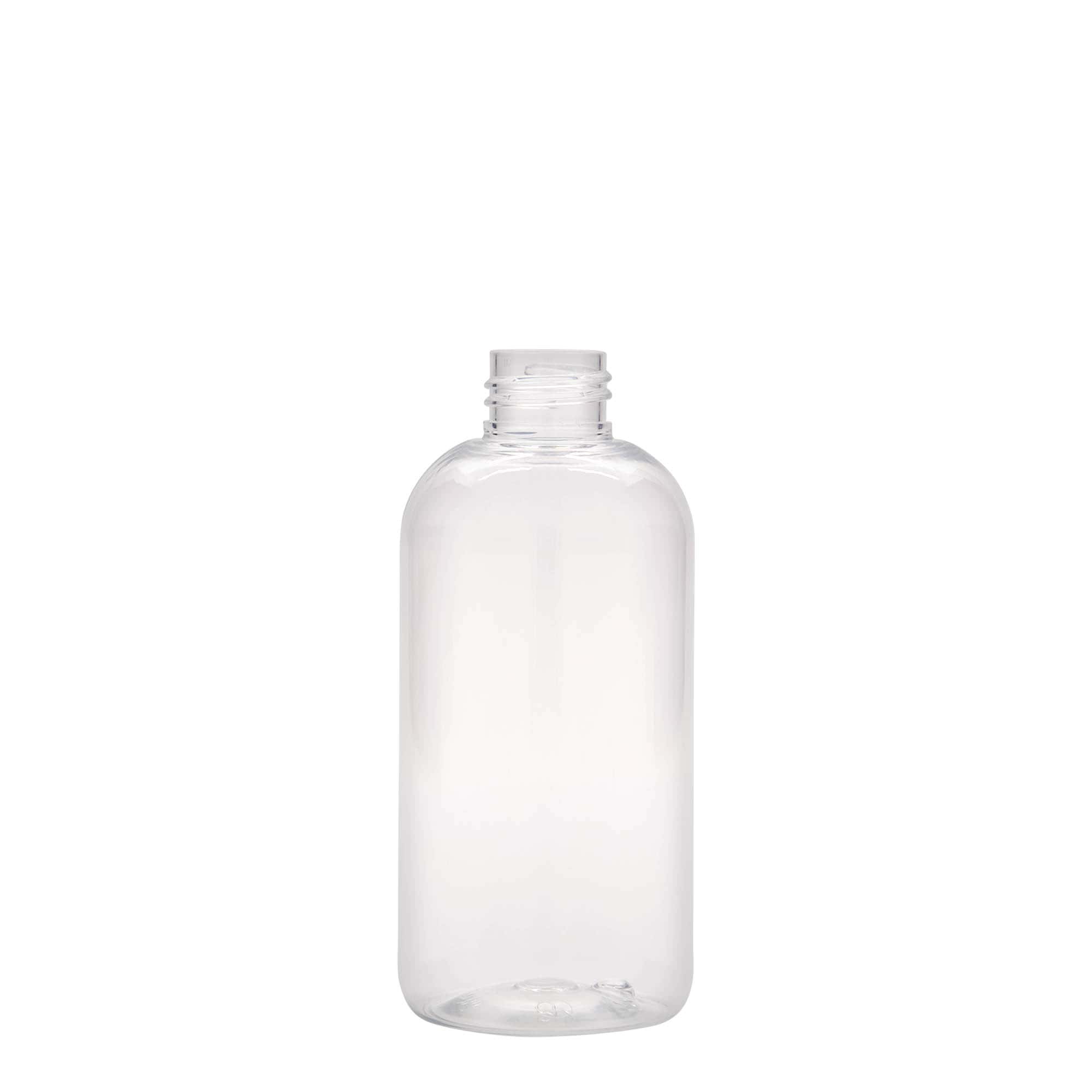 200 ml PET-pullo ”Boston”, muovia, suuaukko: 24/410