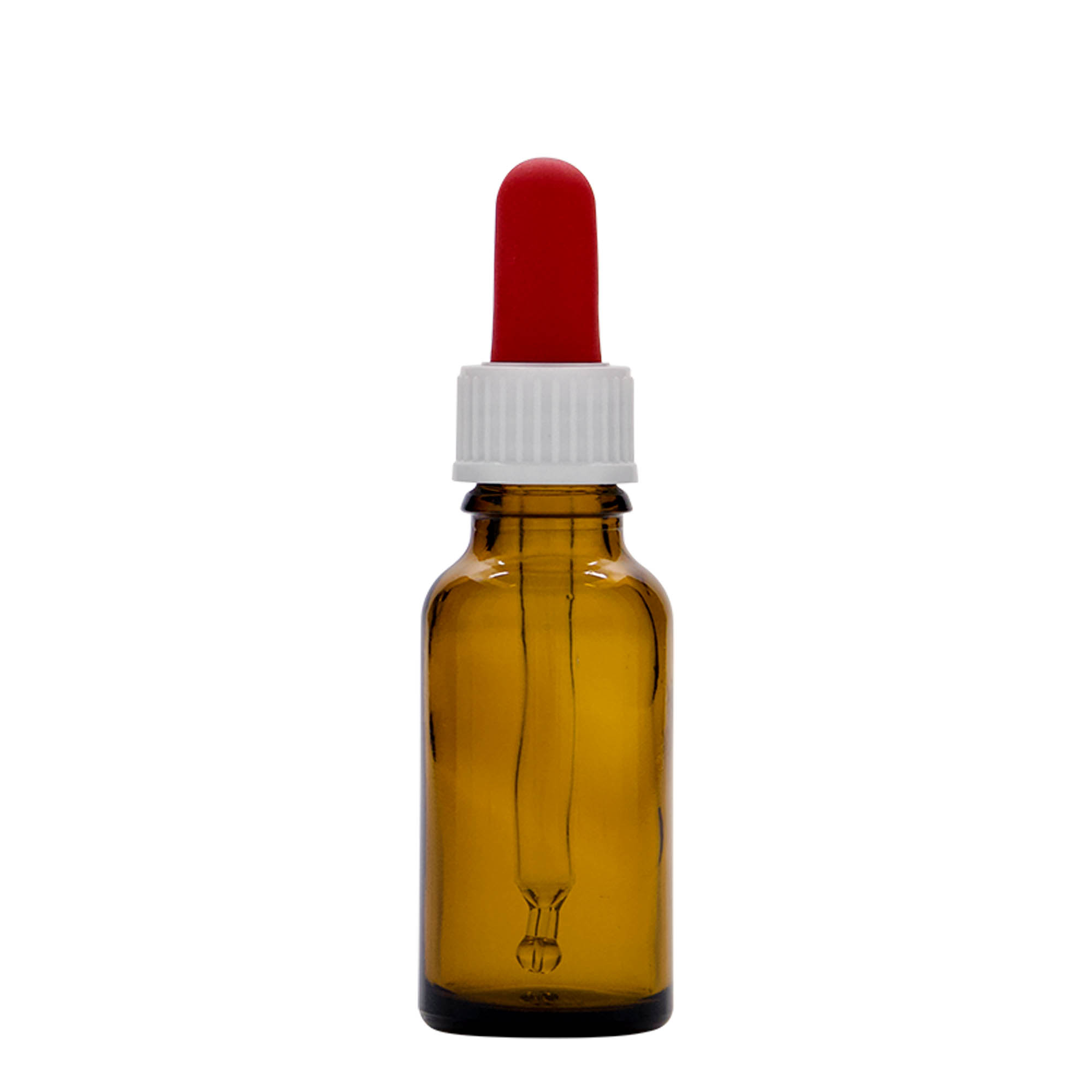 20 ml pipettipullo lääketieteellinen, lasi, ruskea, suuaukko: DIN 18