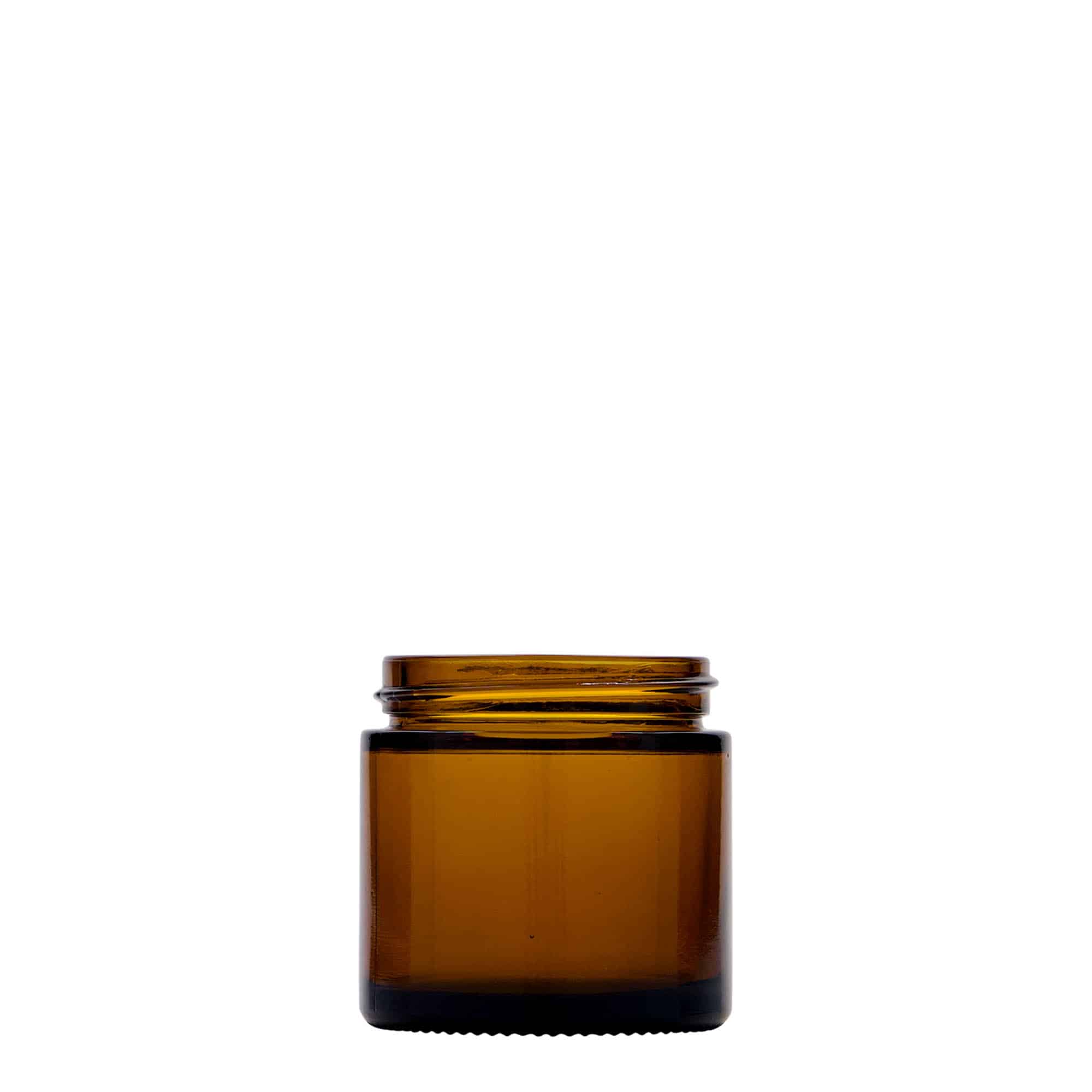 60 ml rasia 'Brown Line', lasi, ruskea, suu: Kierrekorkki 60 ml rasia 'Brown Line', lasi, ruskea, suu: Kierrekorkki