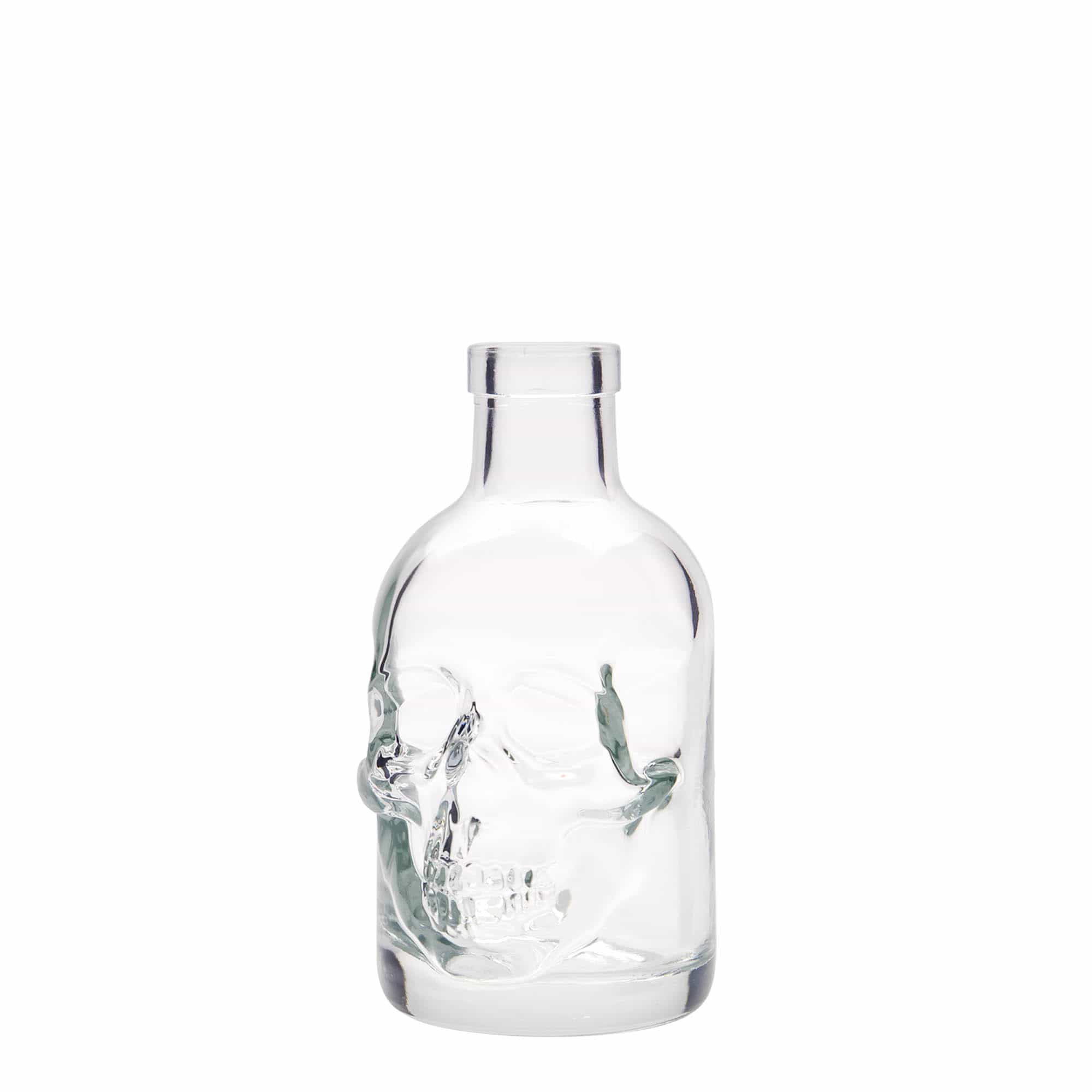 200 ml lasipullo 'Kuolonpää', suuaukko: korkki