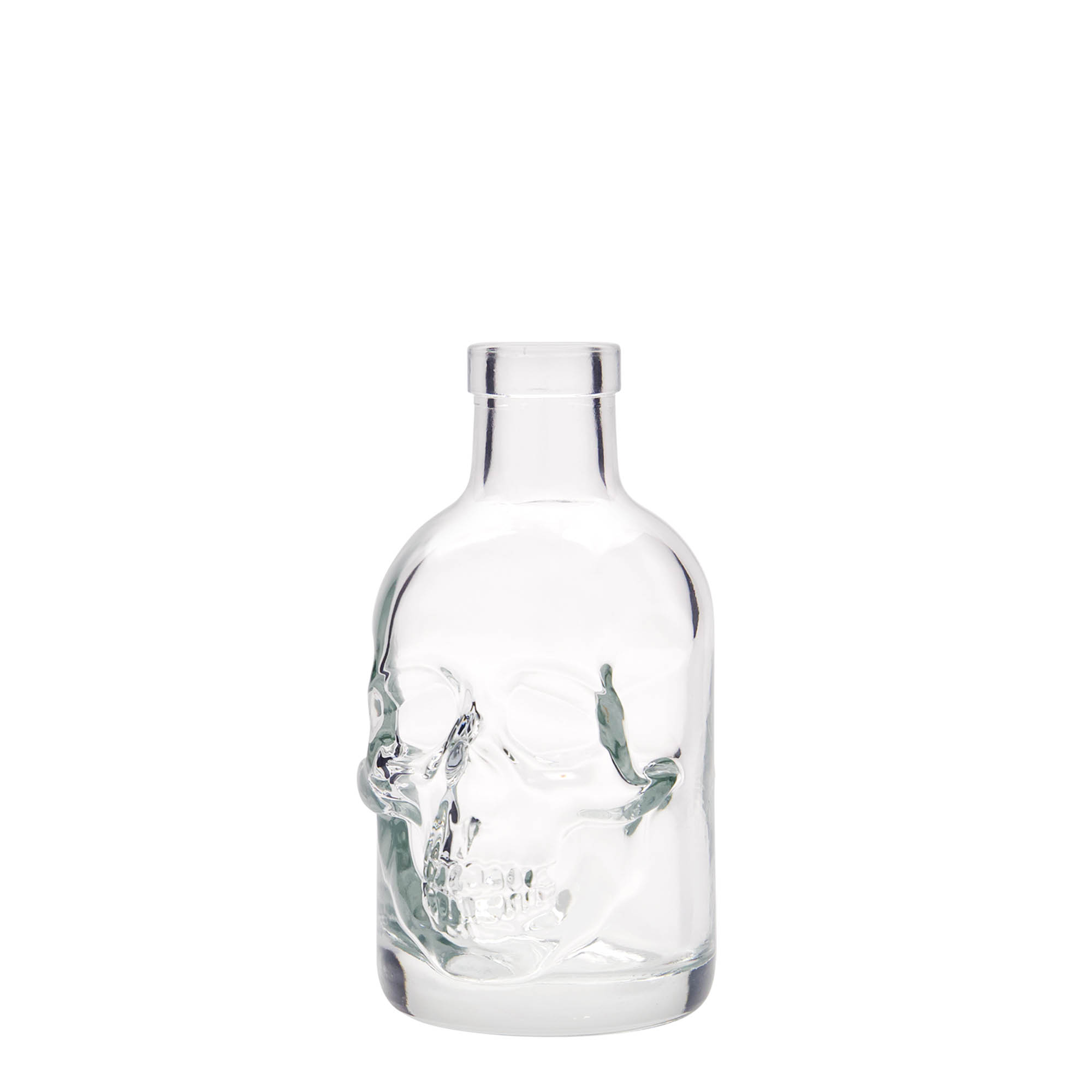 200 ml lasipullo 'Kuolonpää', suuaukko: korkki