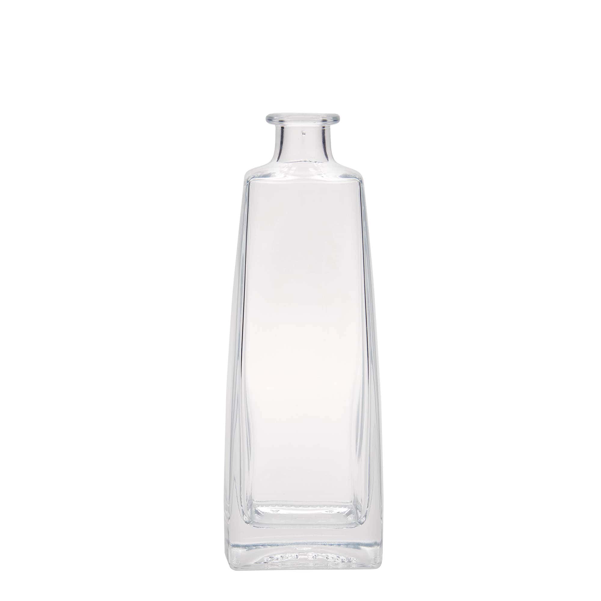 500 ml lasipullo 'Timmy', suorakaide, suuaukko: korkki
