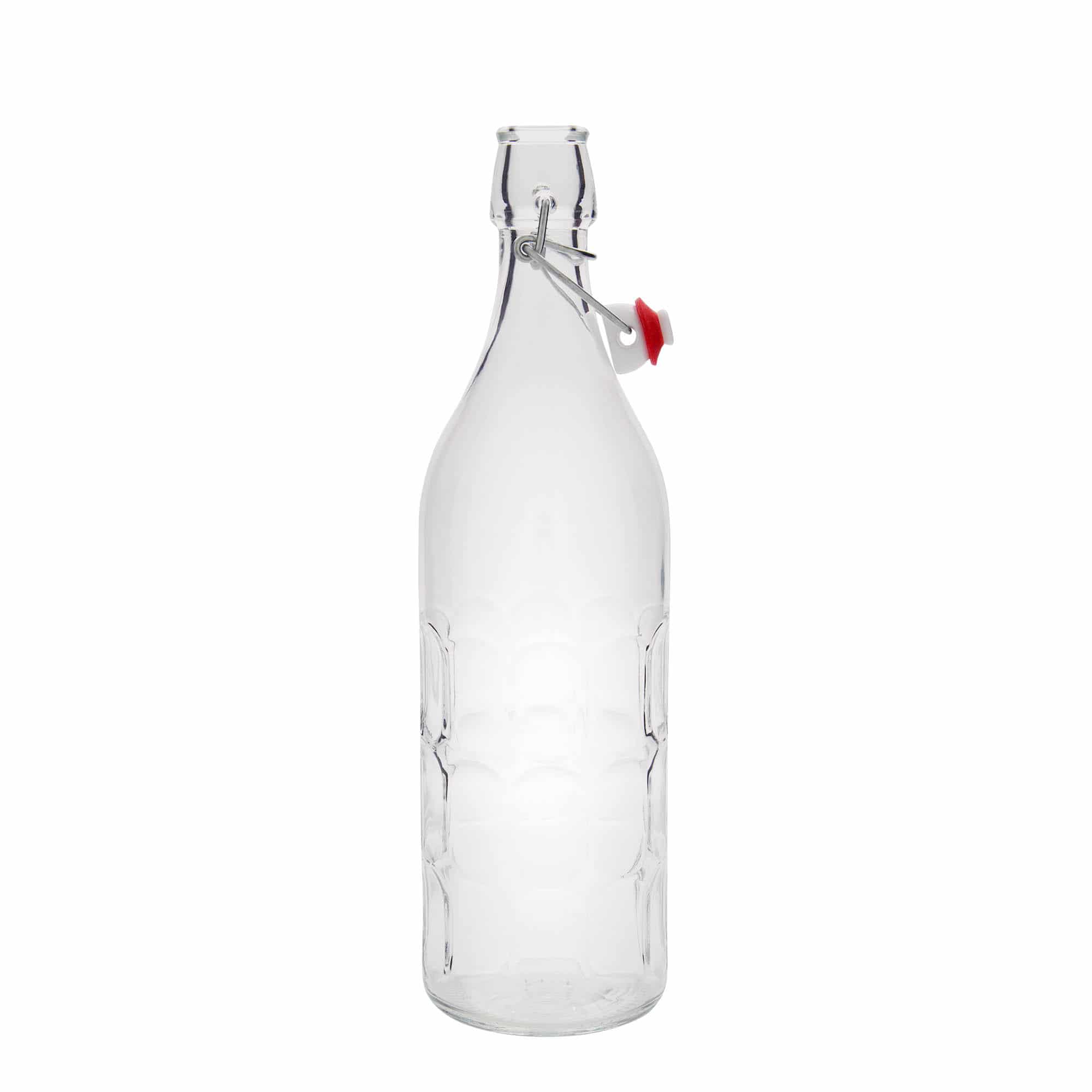 1000 ml lasipullo Moresca, suu: patenttikorkki