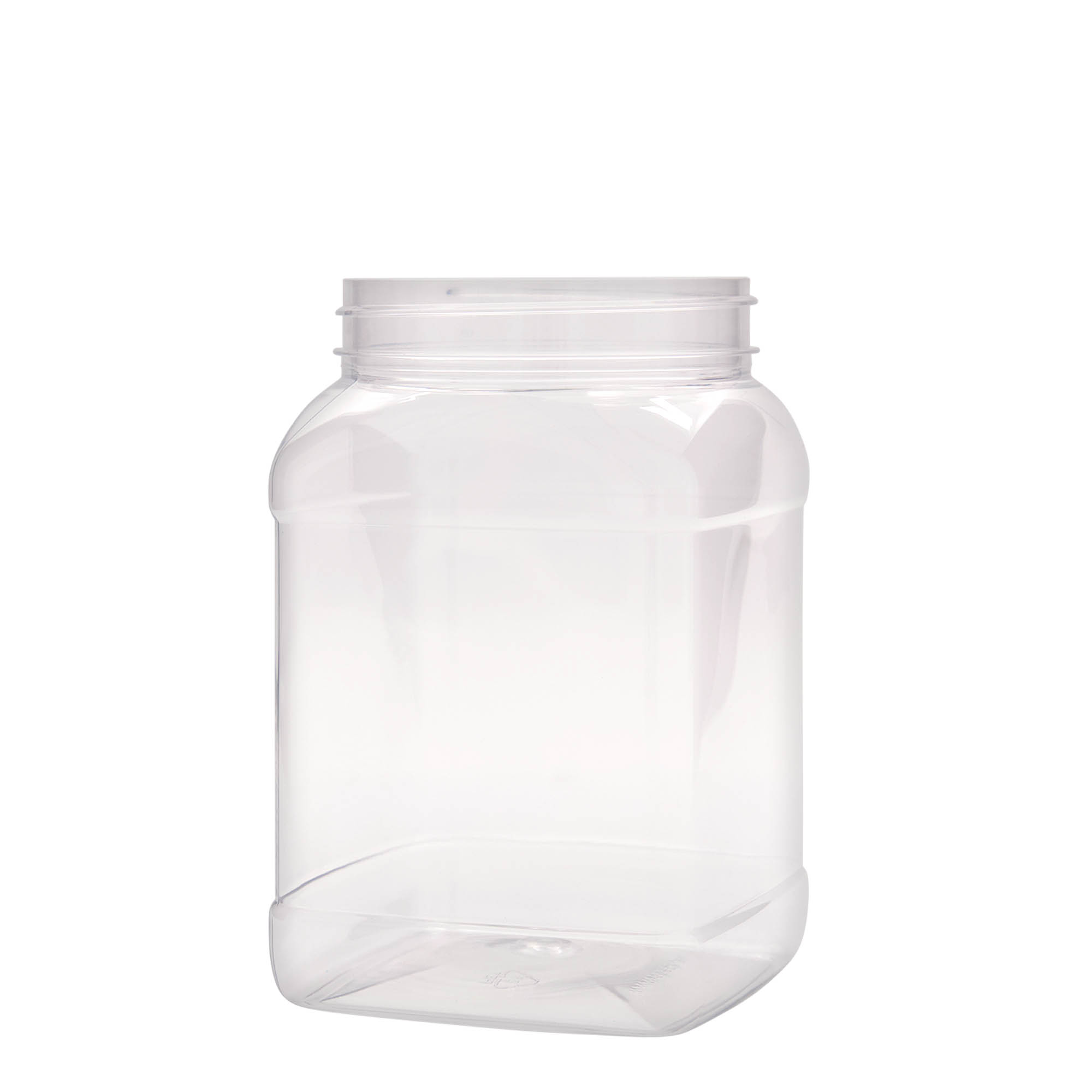 1 500 ml PET-purkki 'Dana', neliö, muovia, suuaukko: 100/400