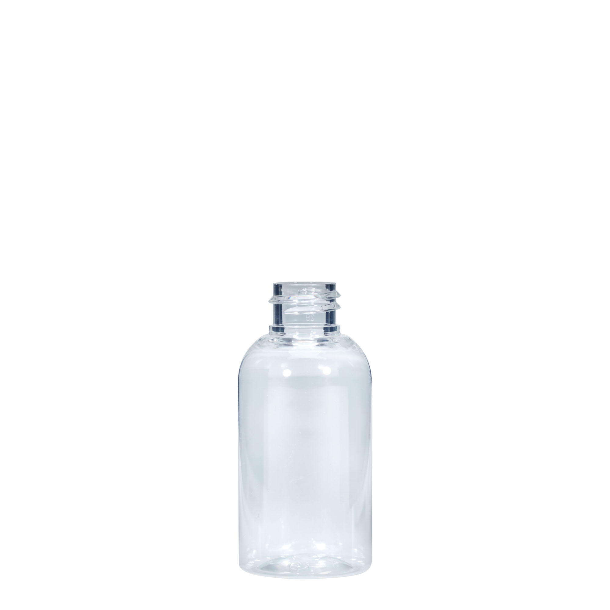 50 ml PET-pullo 'Boston', muovia, suuaukko: 20/410