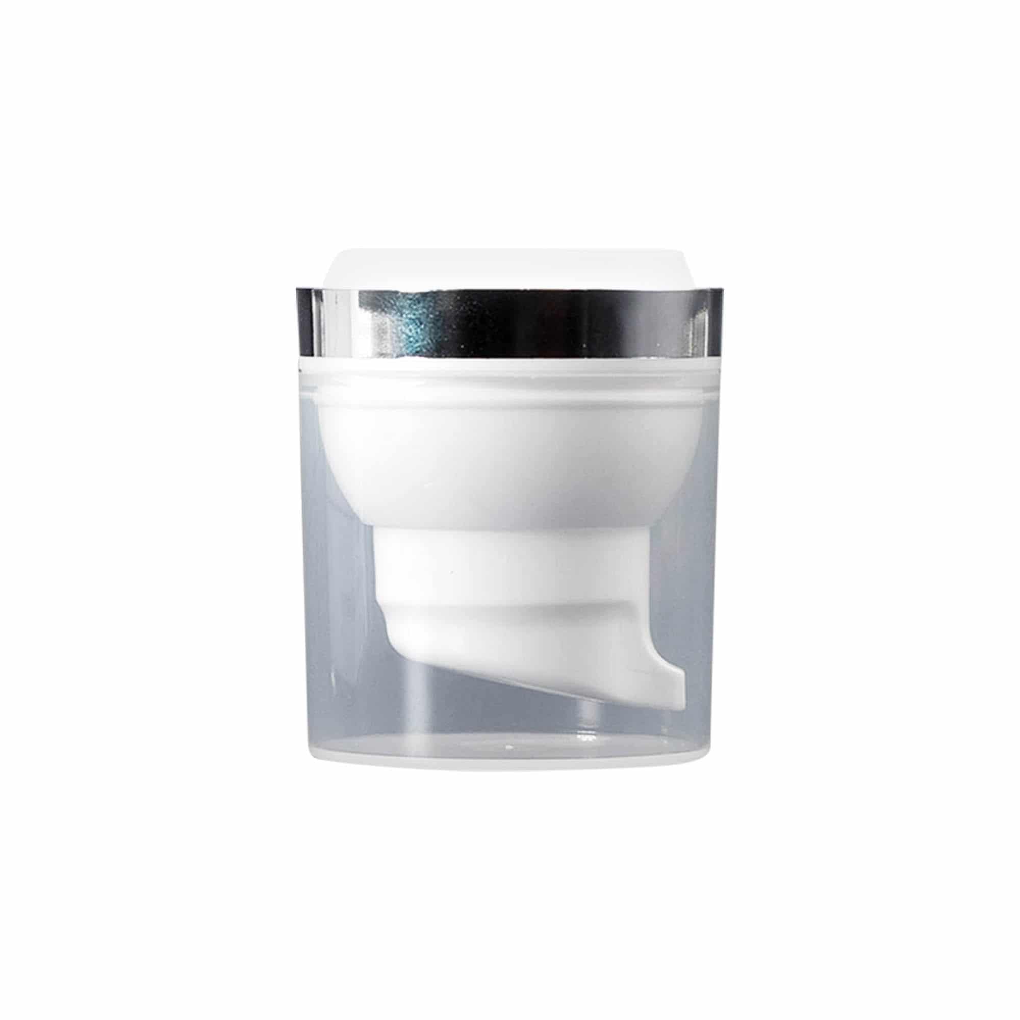 Airless Dispenser -pumppupää'Mezzo', PP-muovi, valk.