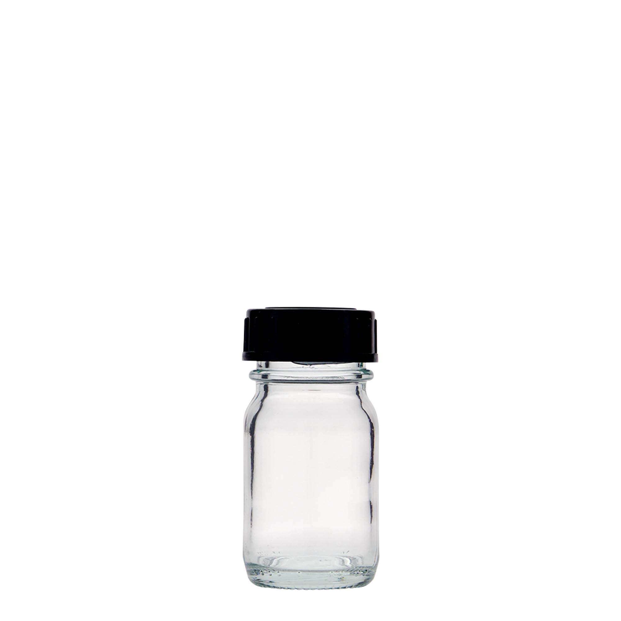 30 ml leveäkaulainen pullo, suuaukko: DIN 32