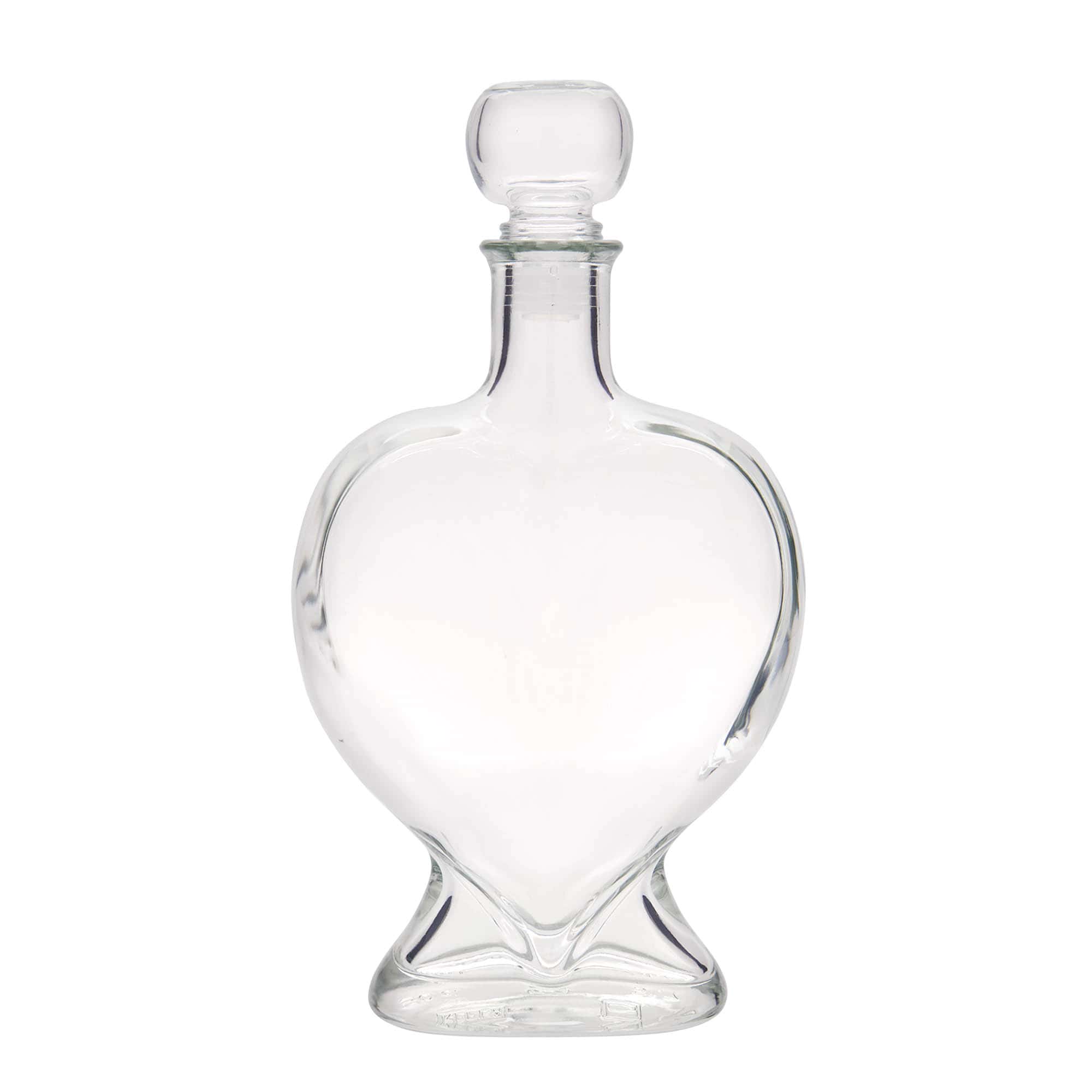 500 ml lasipullo ”Herz”, suuaukko: korkki