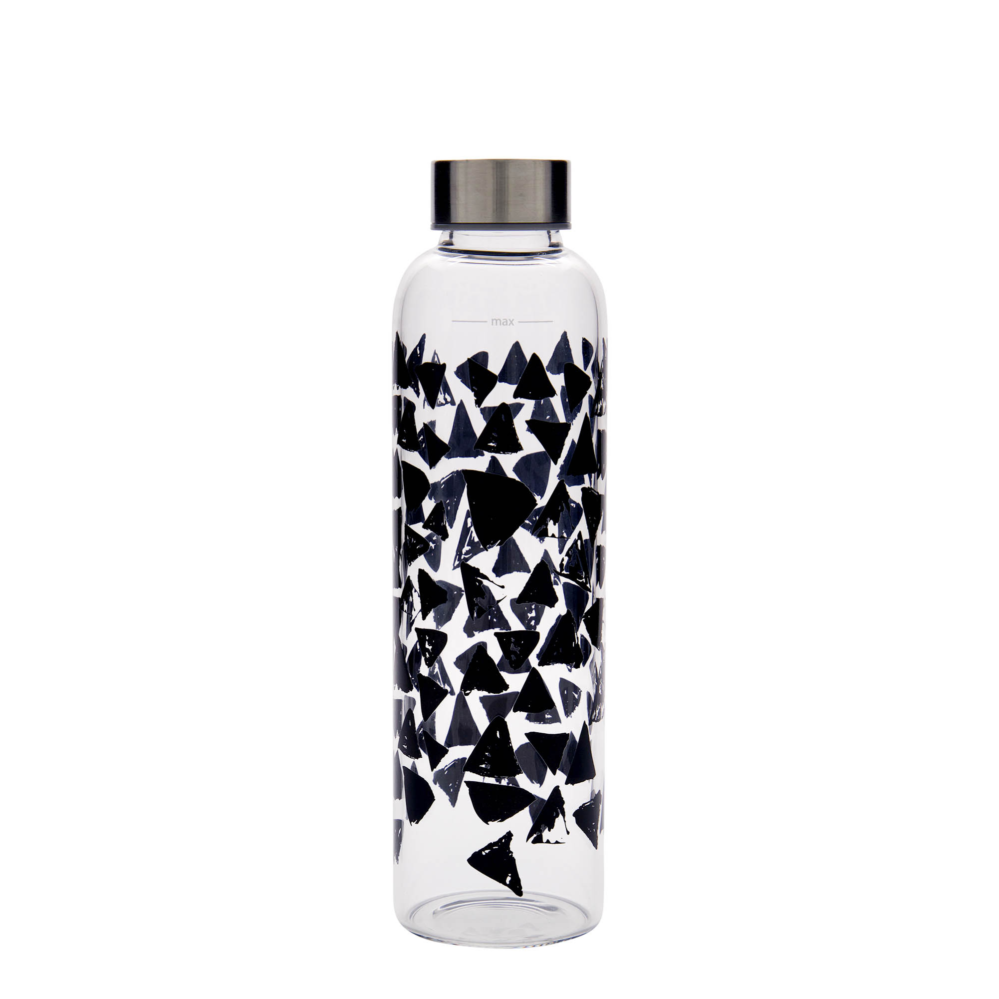 500 ml juomapullo ”Perseus - Mustat kolmiot”, suuaukko: ruuvikorkki