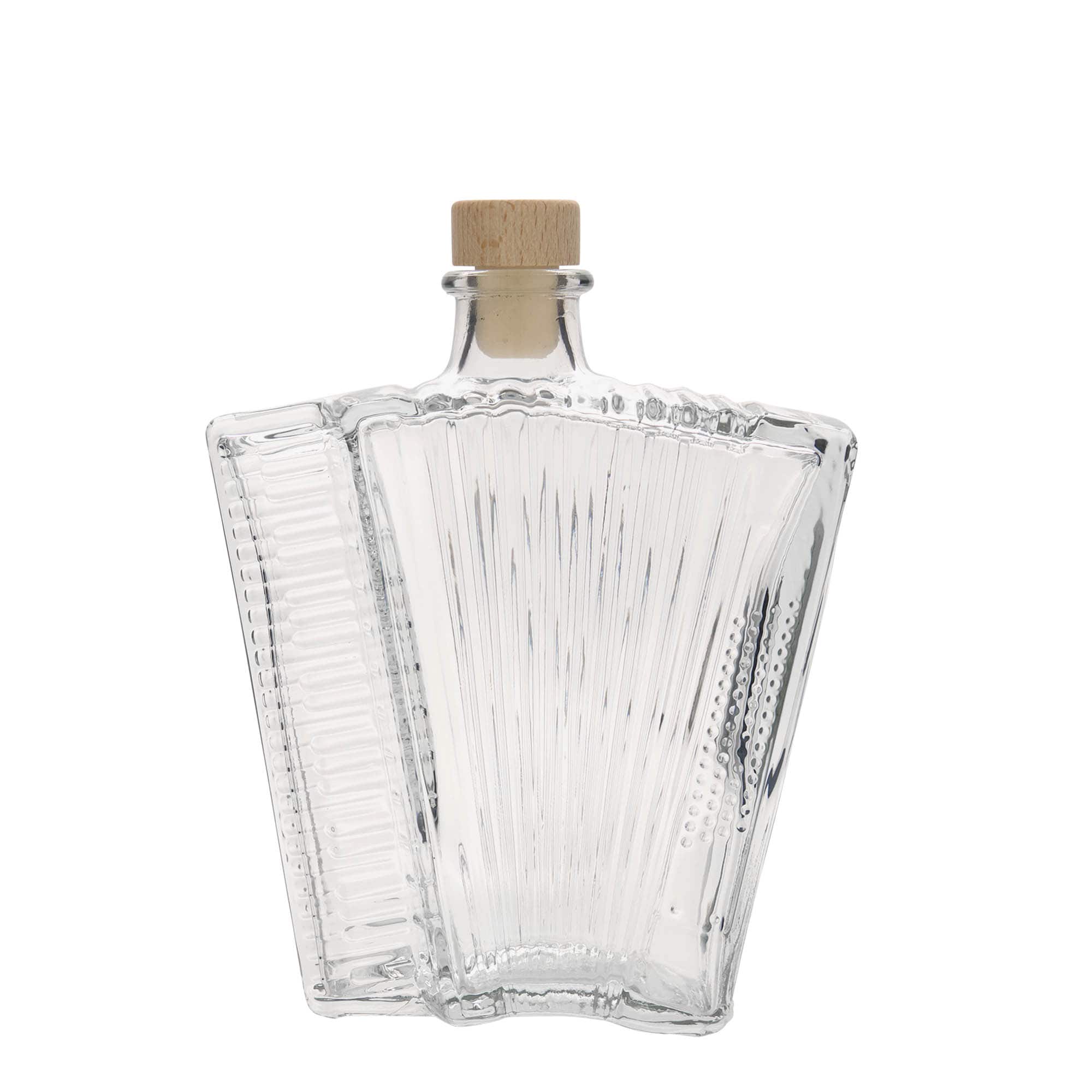 500 ml lasipullo 'Harmonikka', suuaukko: korkki