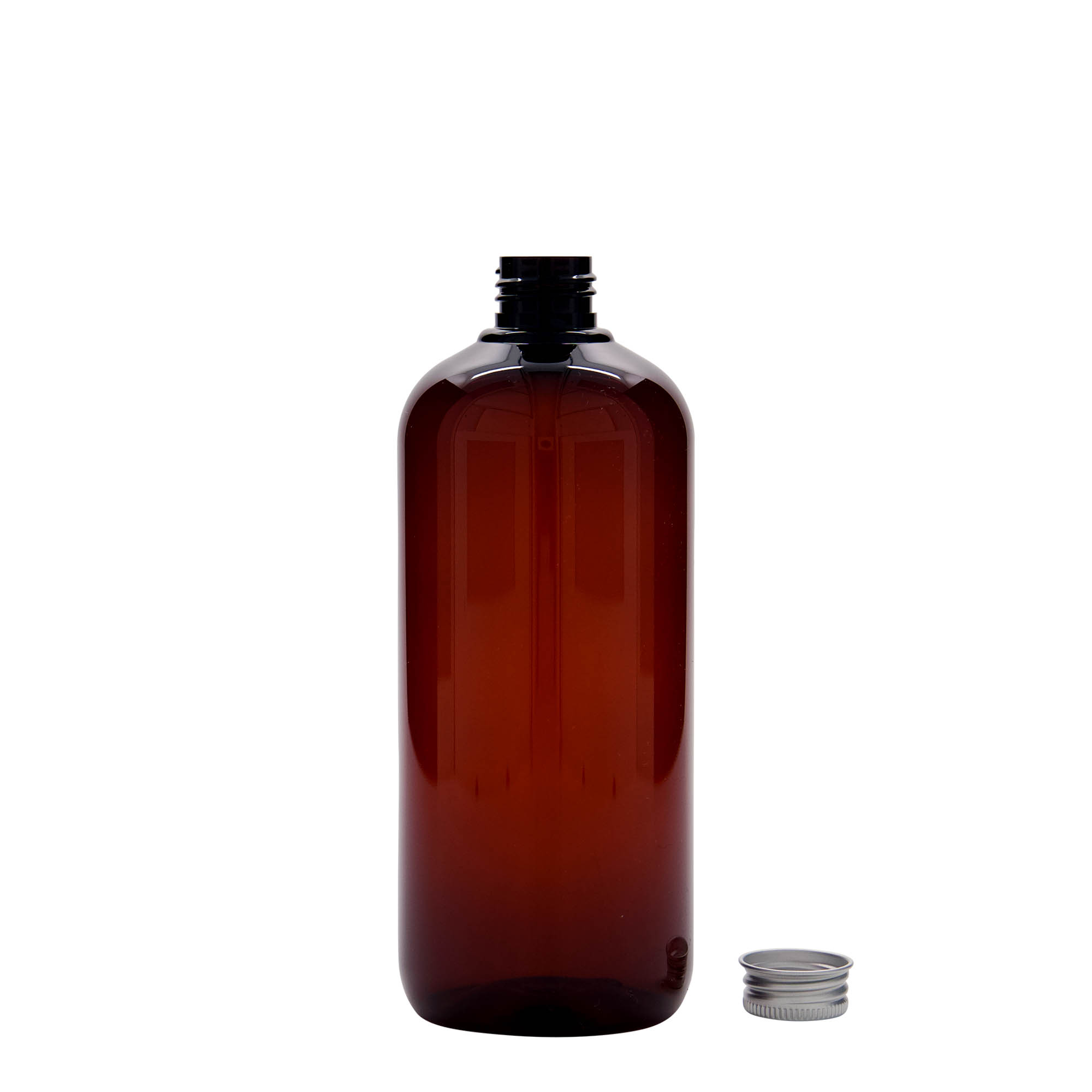 500 ml kierrätysmuovipullo 'Victor's Best', PCR, ruskea, suuaukko: 24/410