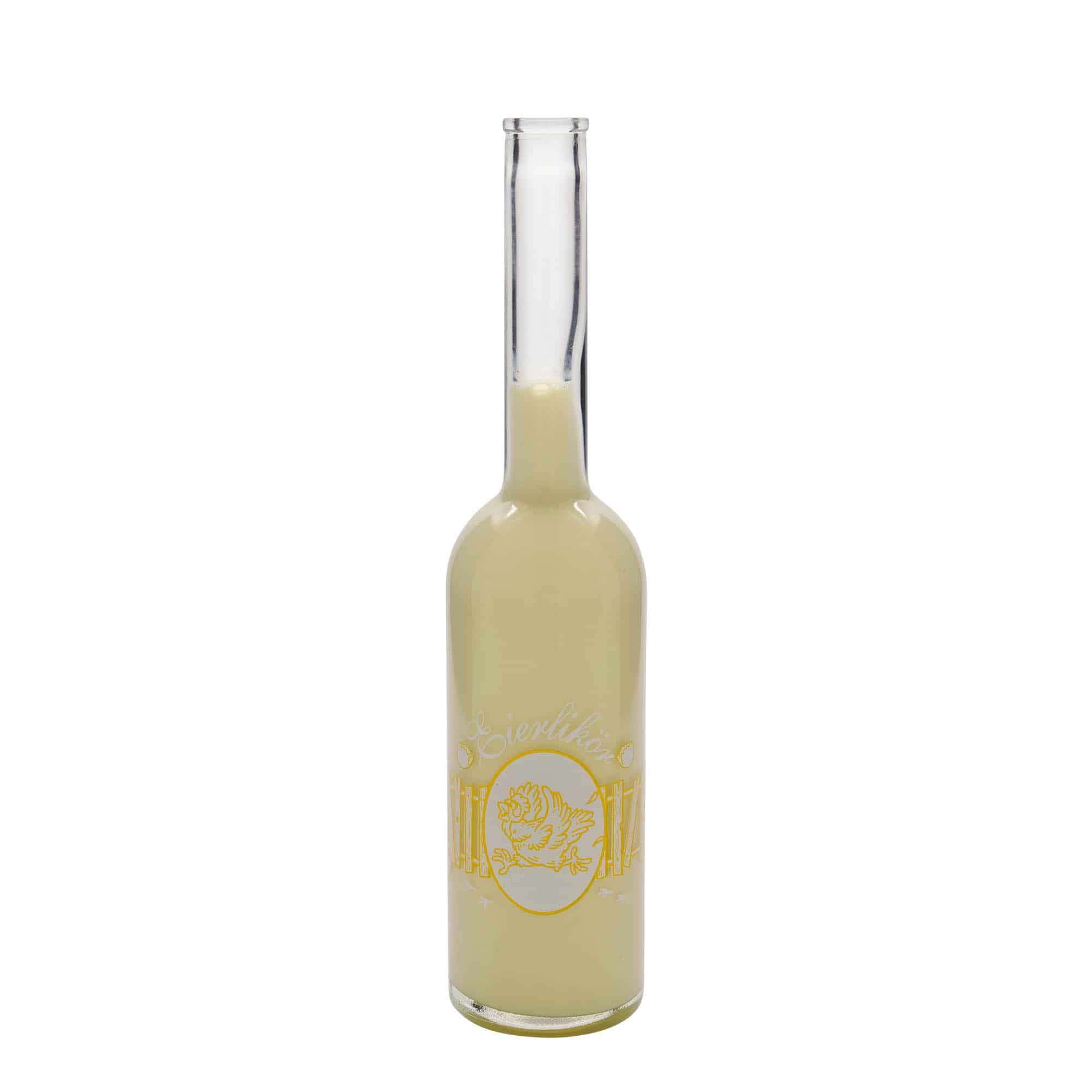 500 ml lasipullo ”Opera”, kuvio: munalikööri, suuaukko: korkki