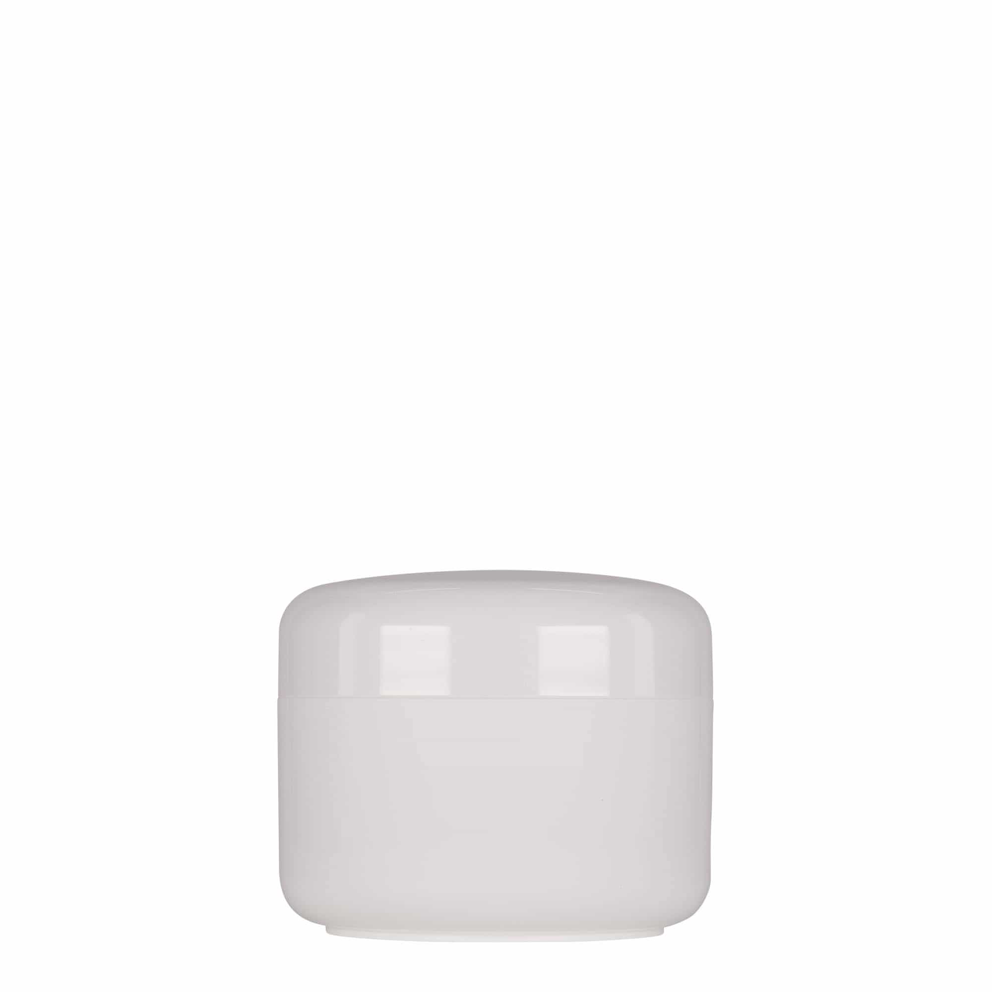 200 ml muovirasia 'Bianca', PP, valk., suu: Kierrekorkki