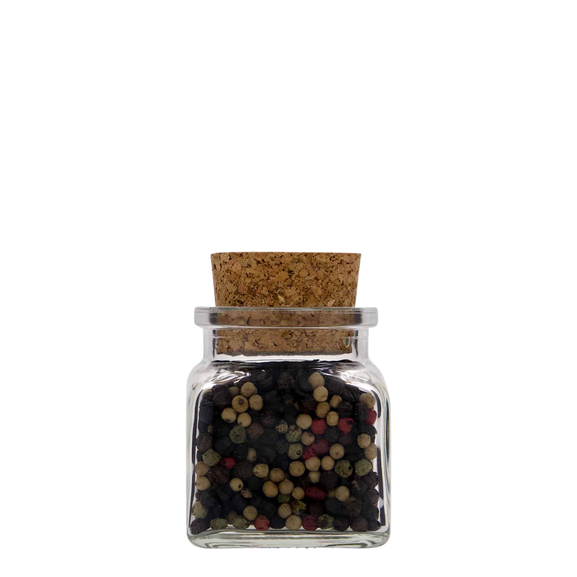 120 ml korkkilasi, neliömäinen, suuaukko: korkki