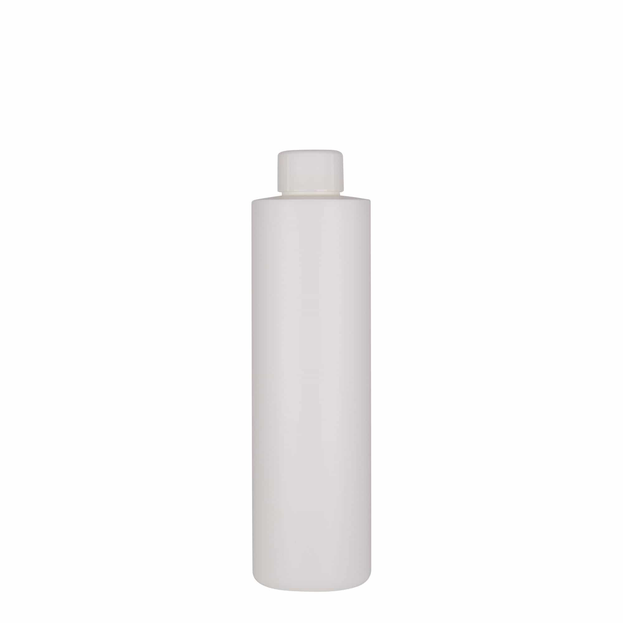 250 ml muovipullo 'Pipe', HDPE, valk., suu: GPI 24/410